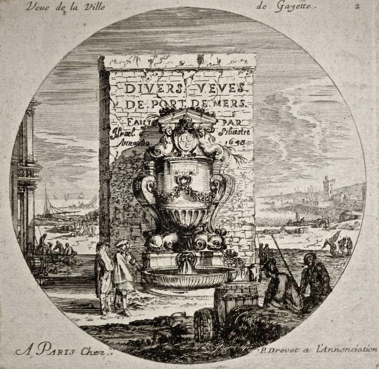 Israël Silvestre : Divers veues de port de mers. Faict par Israël Silvestre anno Do. 1648.