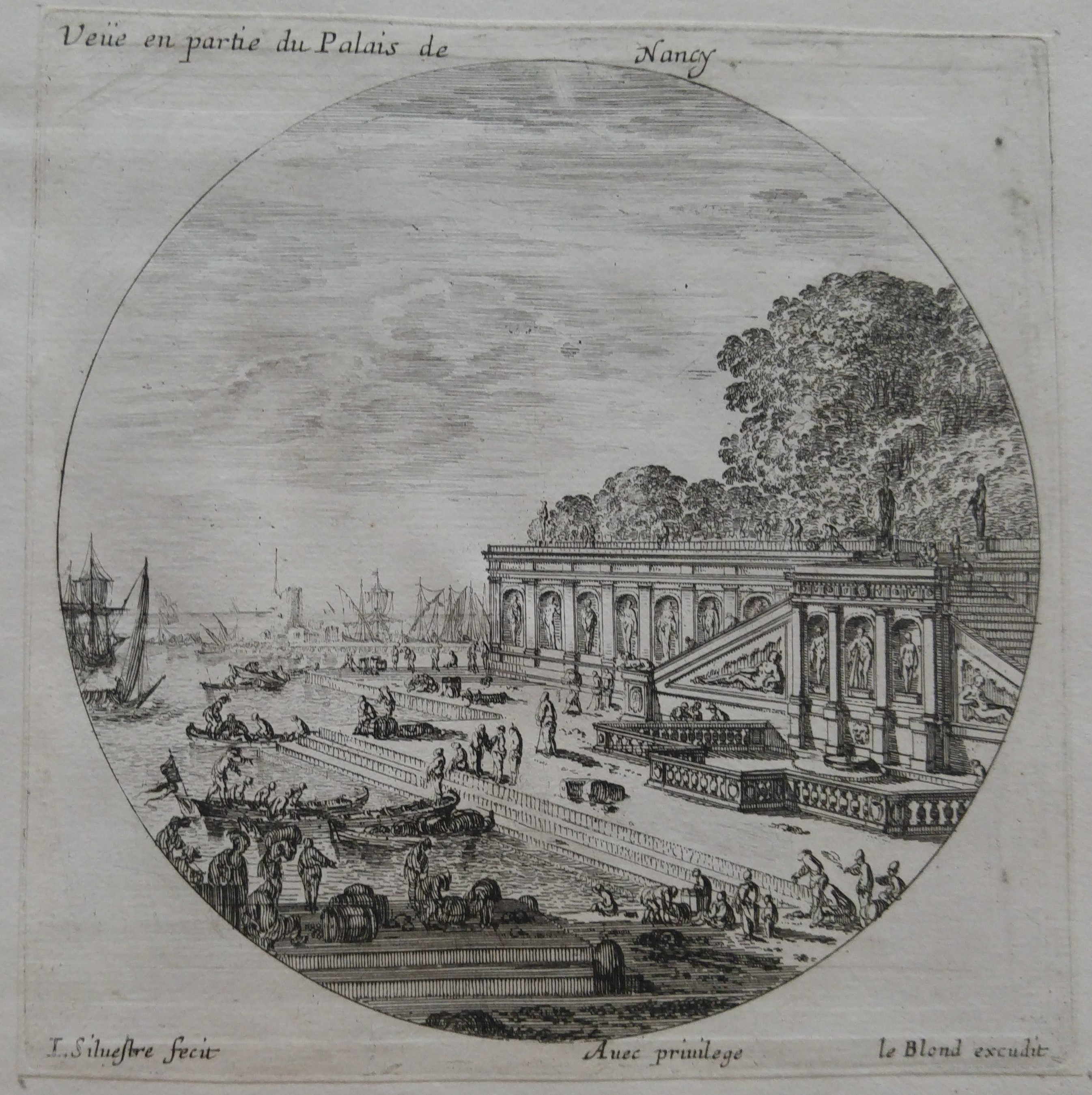 Israël Silvestre : Veüe en partie du Palais de Nancy.