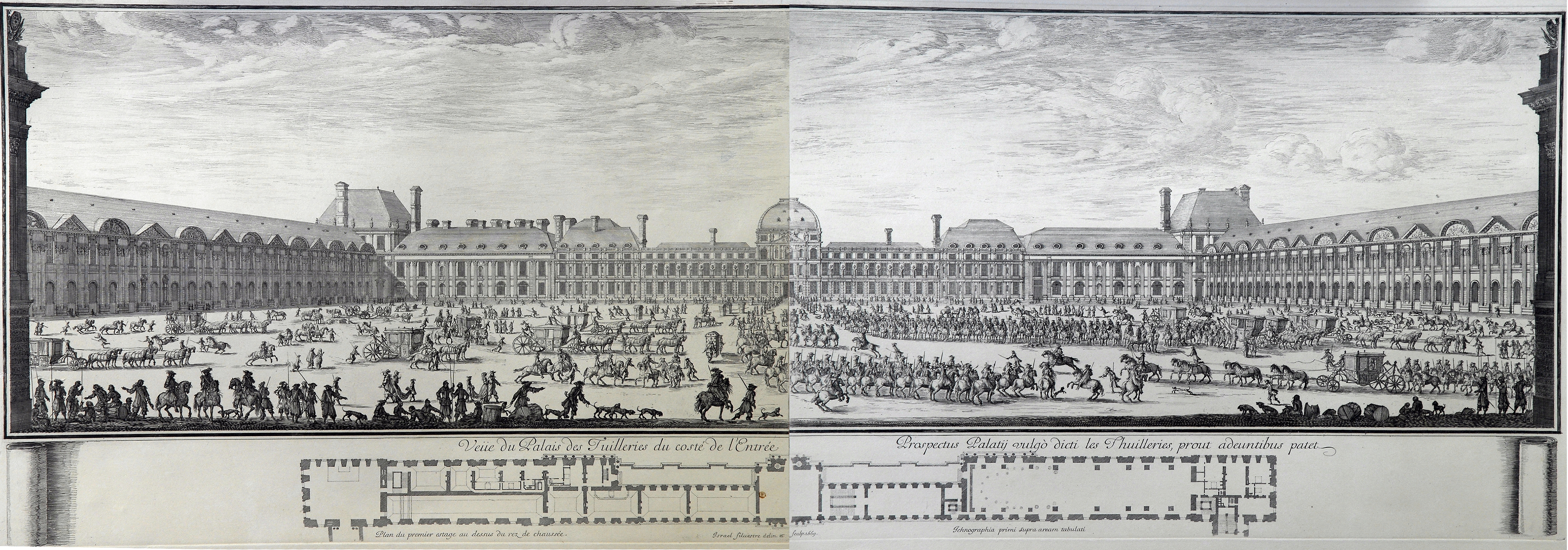 Israël Silvestre : Veüe et perspective du pallais des Tuilleries du costé de l