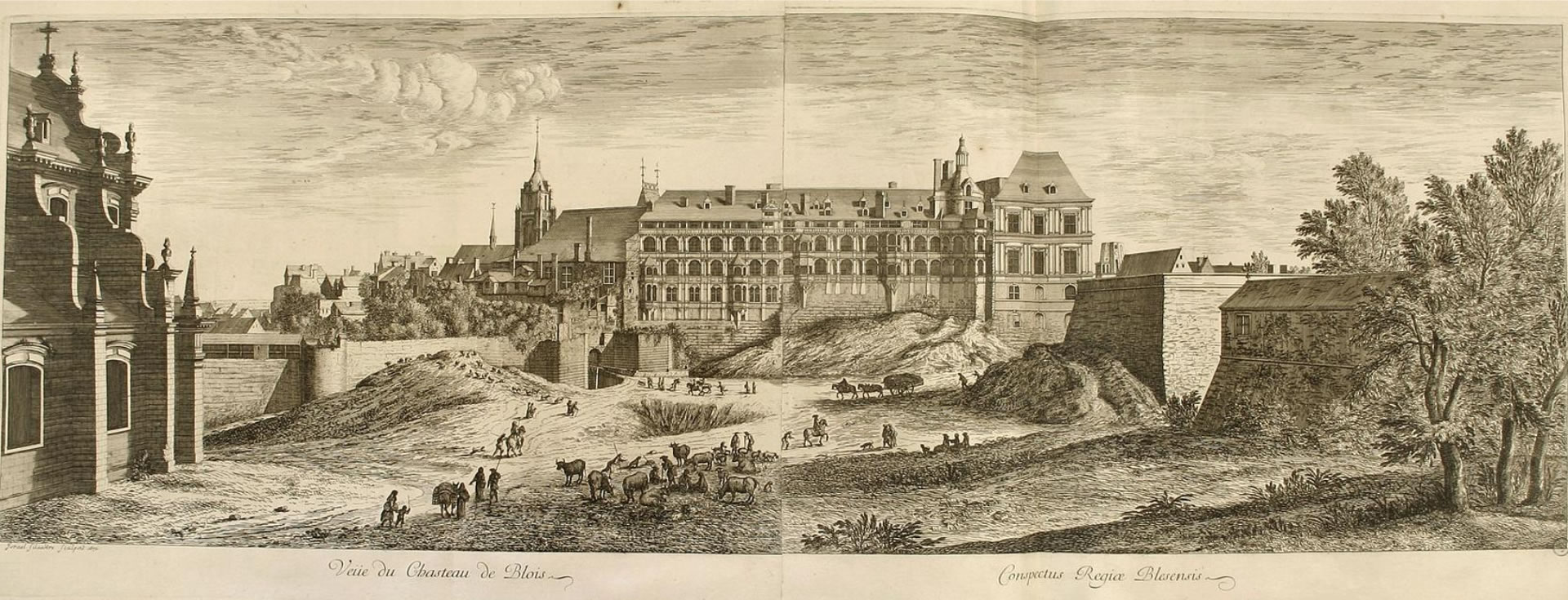 Israël Silvestre : Veuë du Chasteau de Blois.