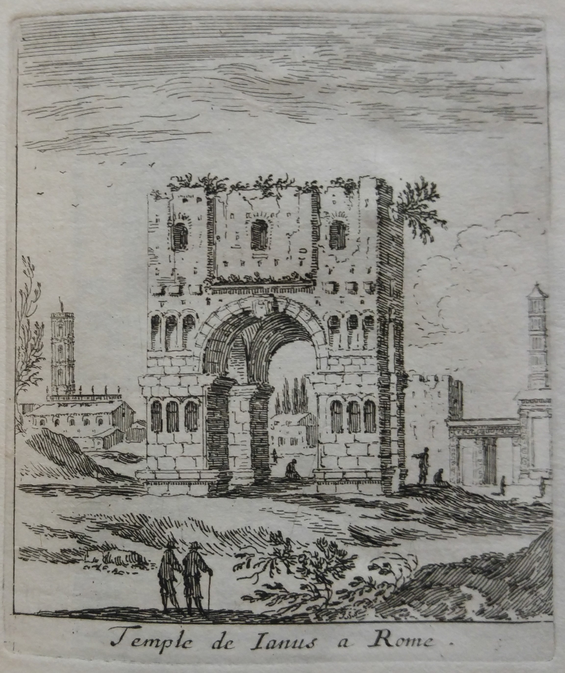 Israël Silvestre : Temple de Ianus a Rome (Ruines du Temple de Janus.)