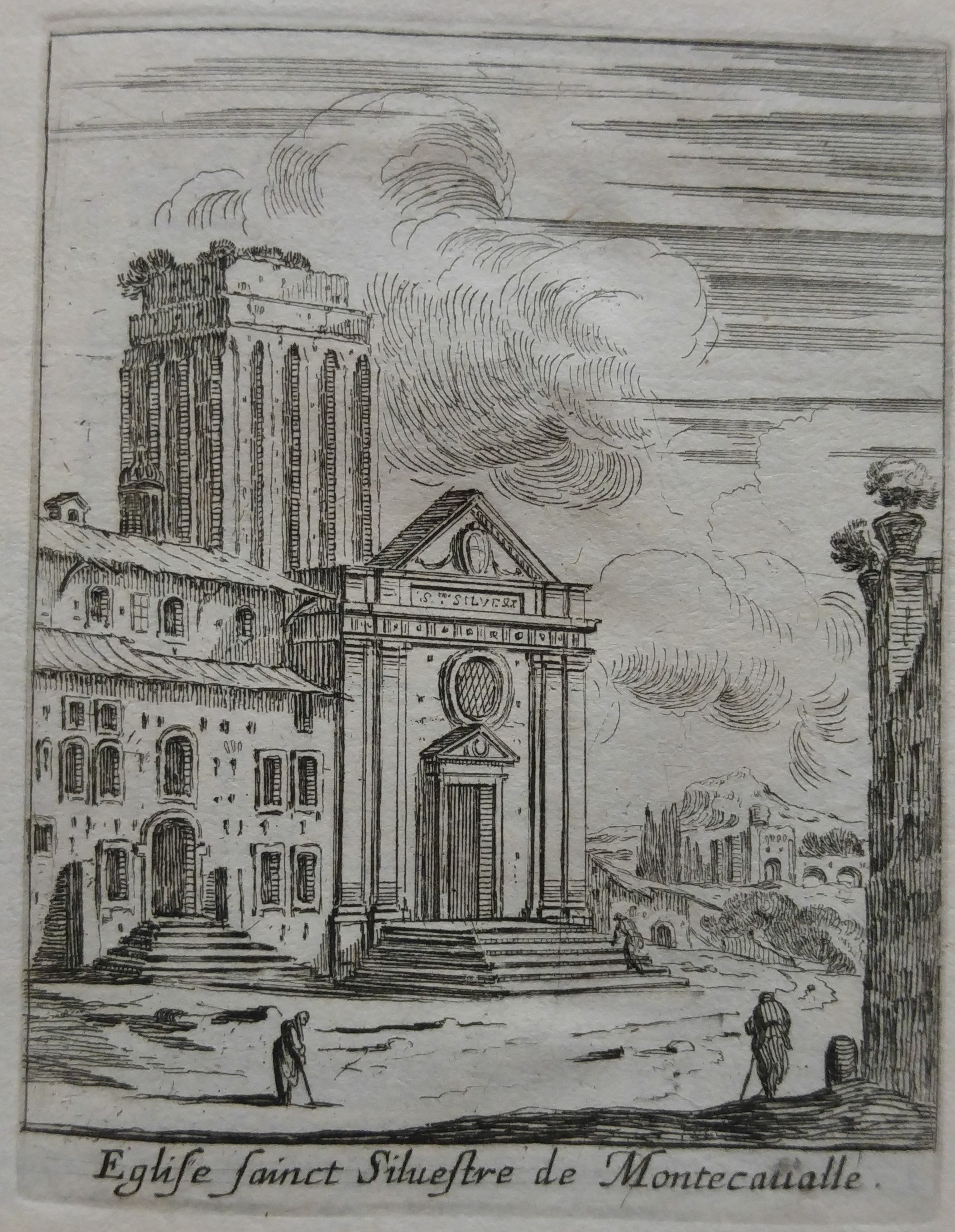 Israël Silvestre : Eglise sainct Silvestre de Montecaualle. (Sur le mont Quirinal. )