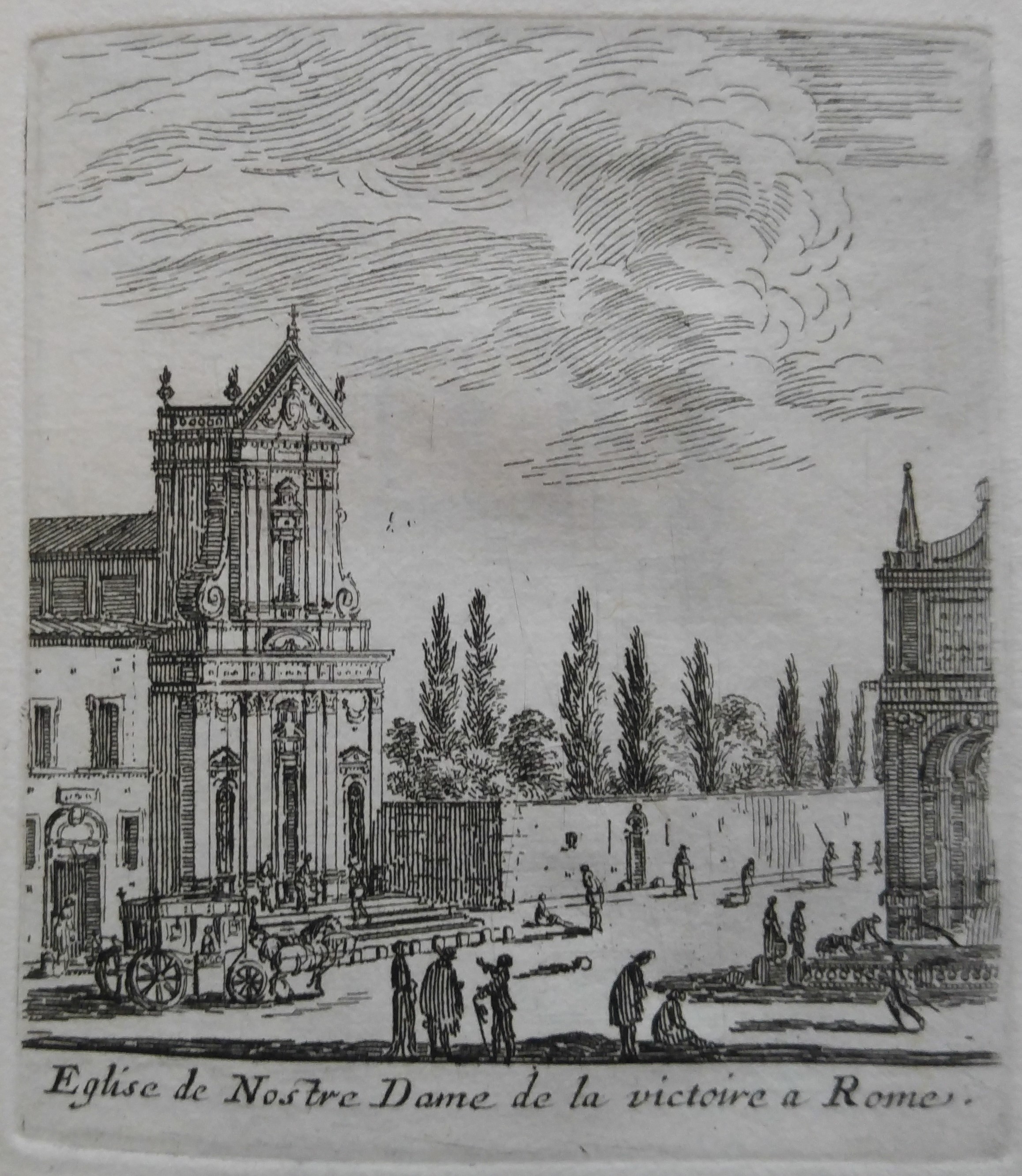Israël Silvestre : Eglise de Nostre Dame de la victoire a Rome.