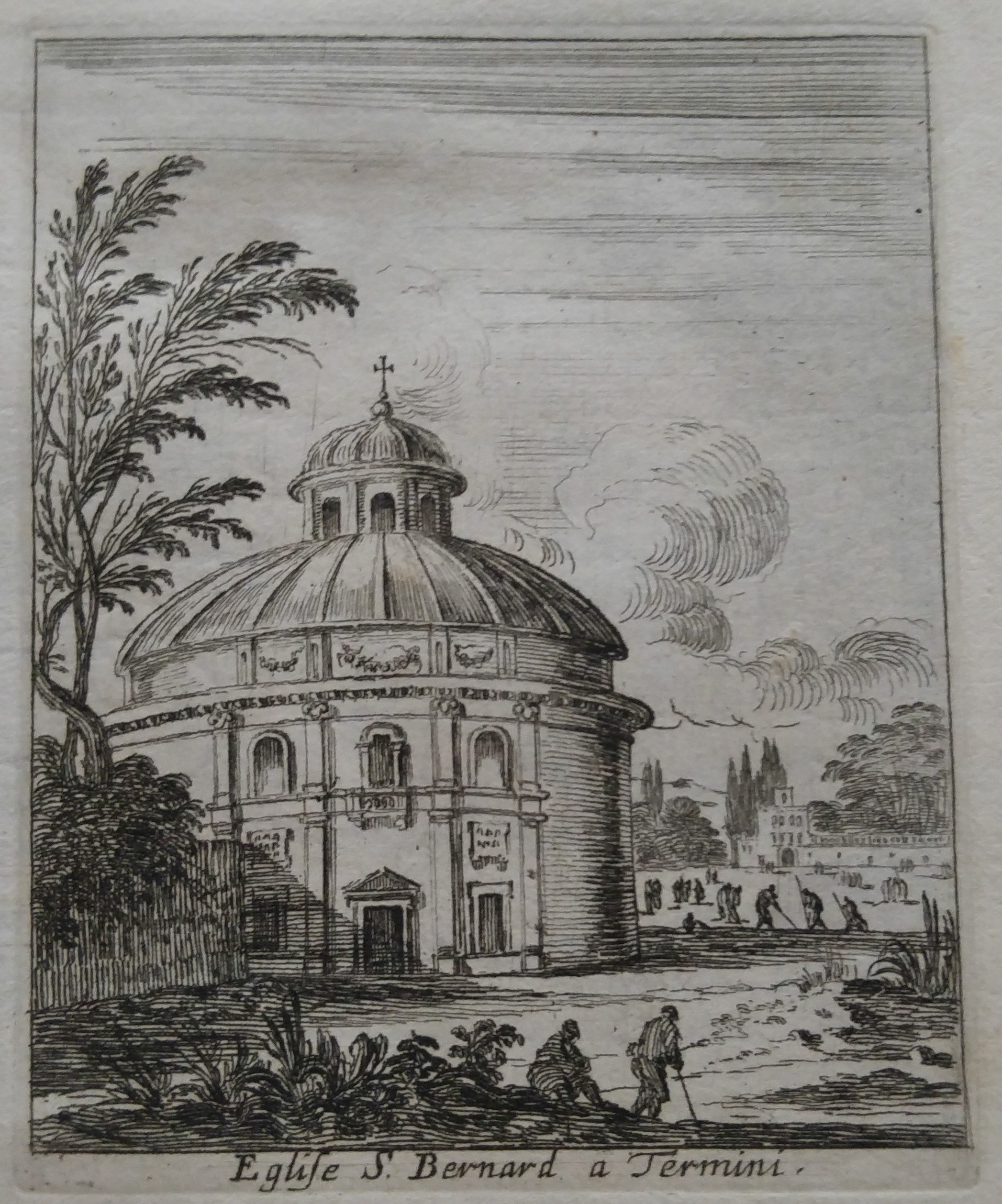 Israël Silvestre : Eglise S. Bernard a Termini. (Aux Thermes de Dioclétien.)