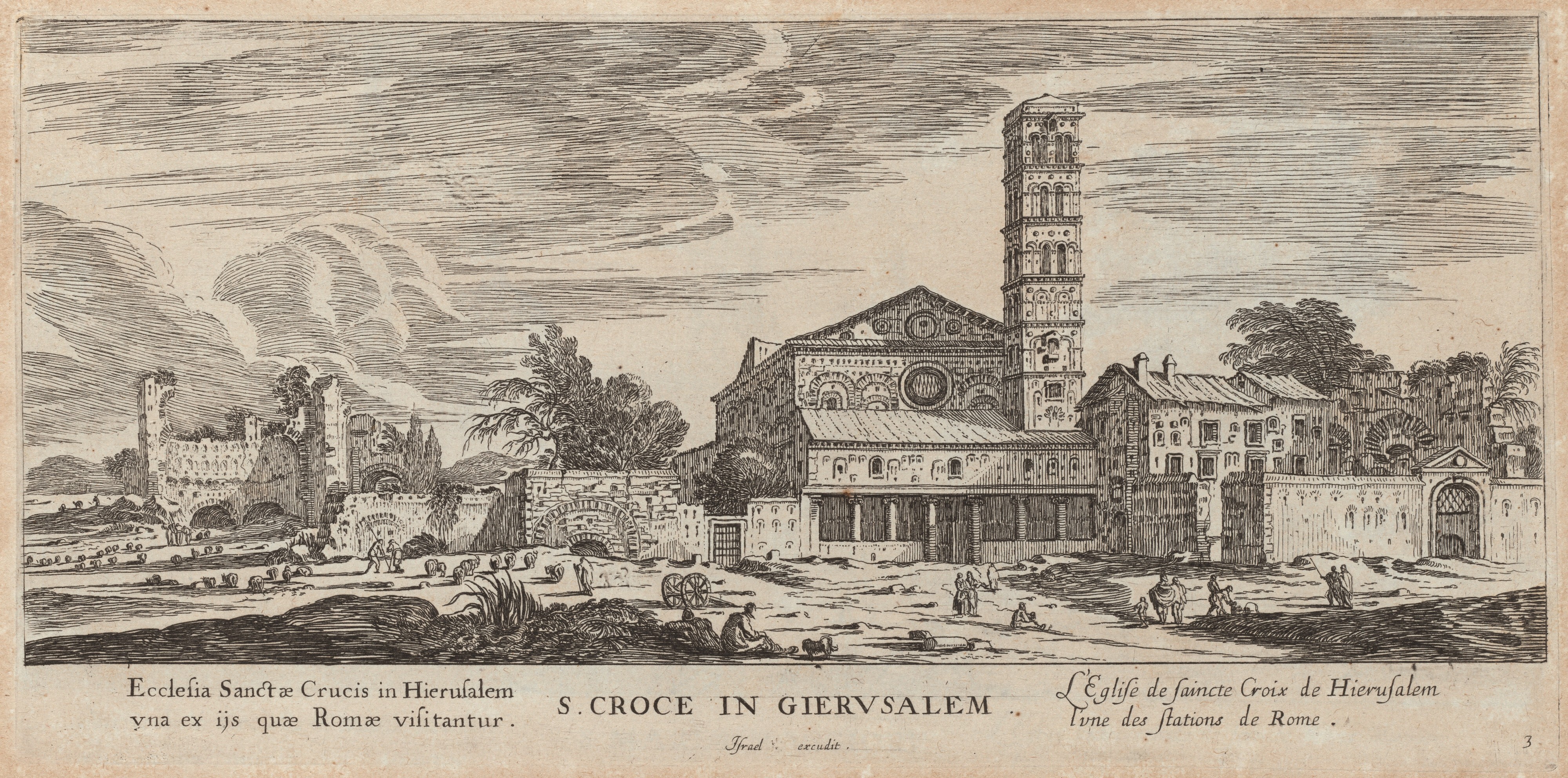 Israël Silvestre : S. Croce in Giervsalem.