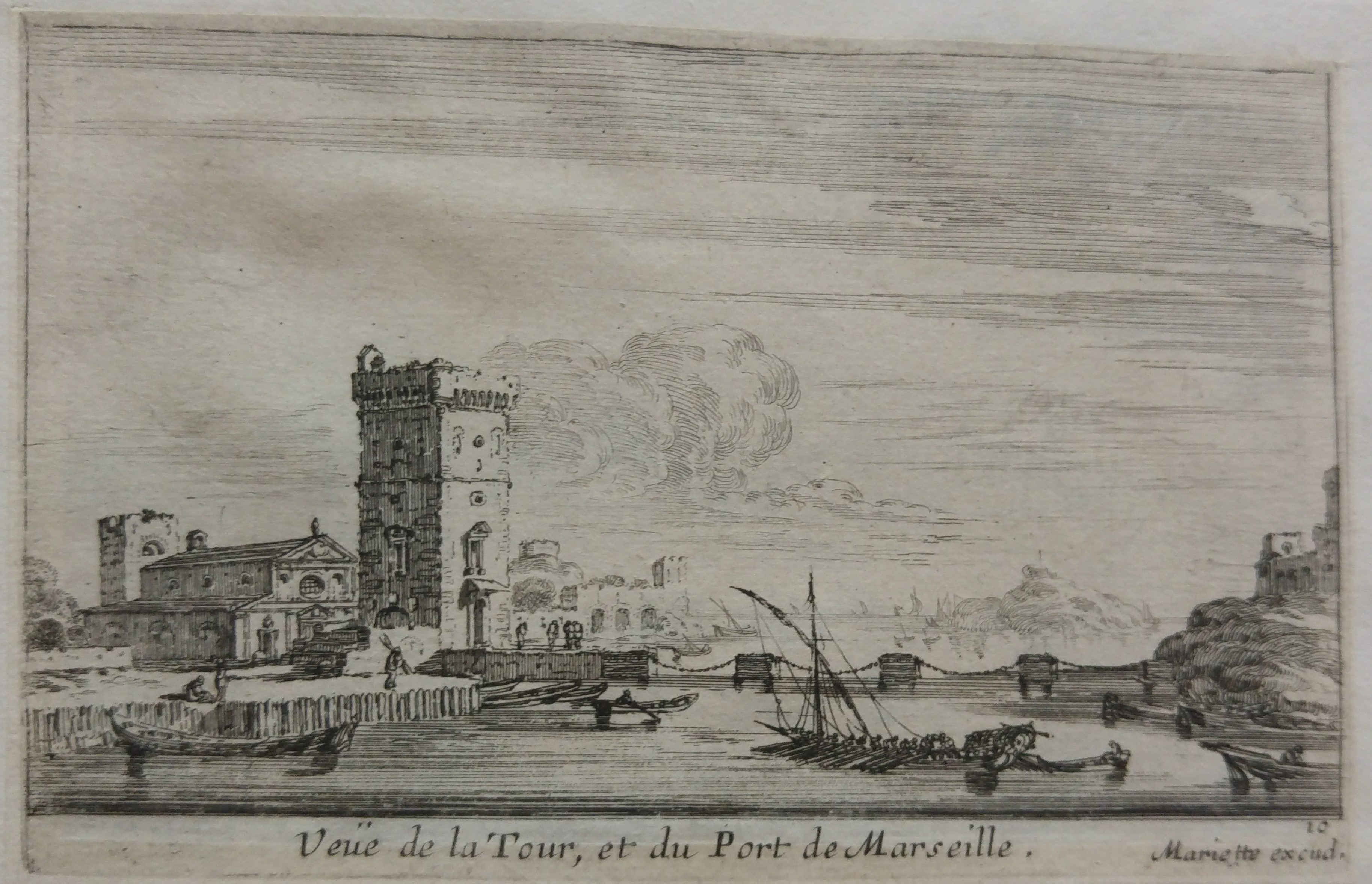 Israël Silvestre : Veüe de la Tour, et du Port de Marseille.