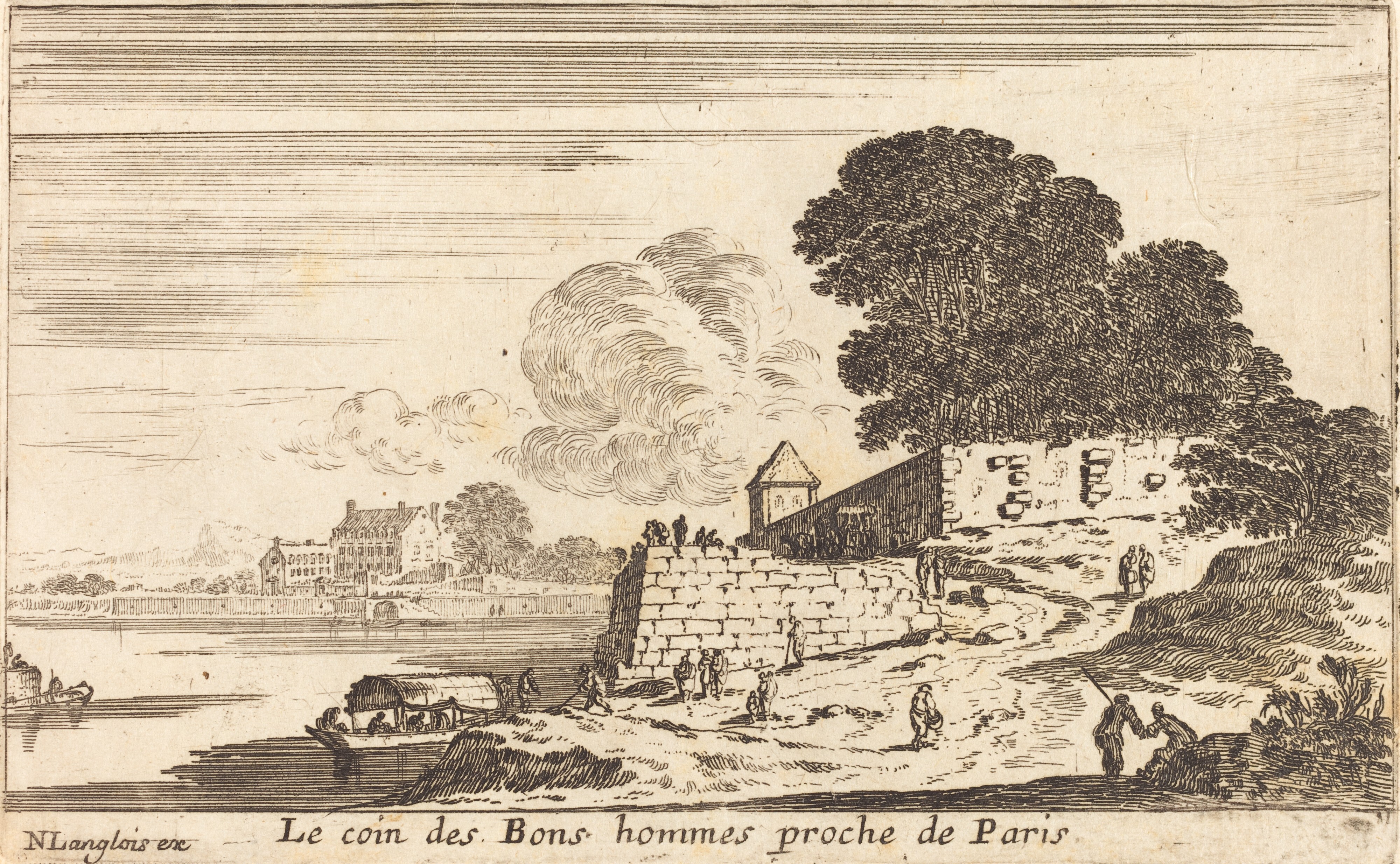 Israël Silvestre : Le coin des Bons hommes proche de Paris.