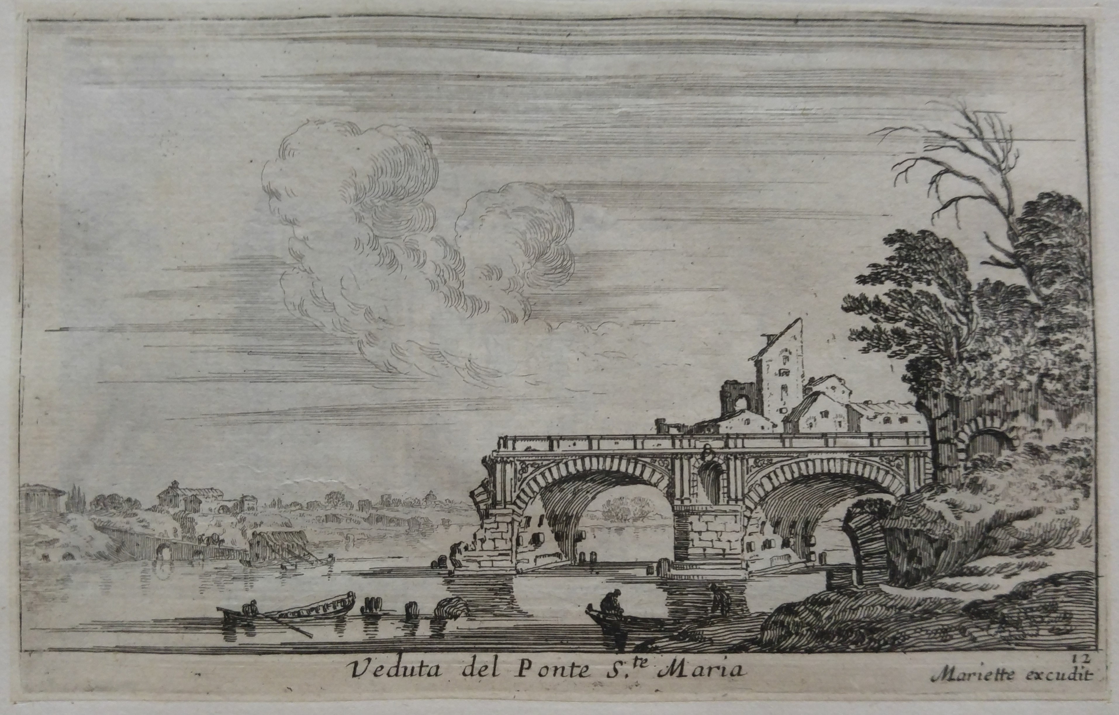 Israël Silvestre : Veduta del Ponte Ste Maria.