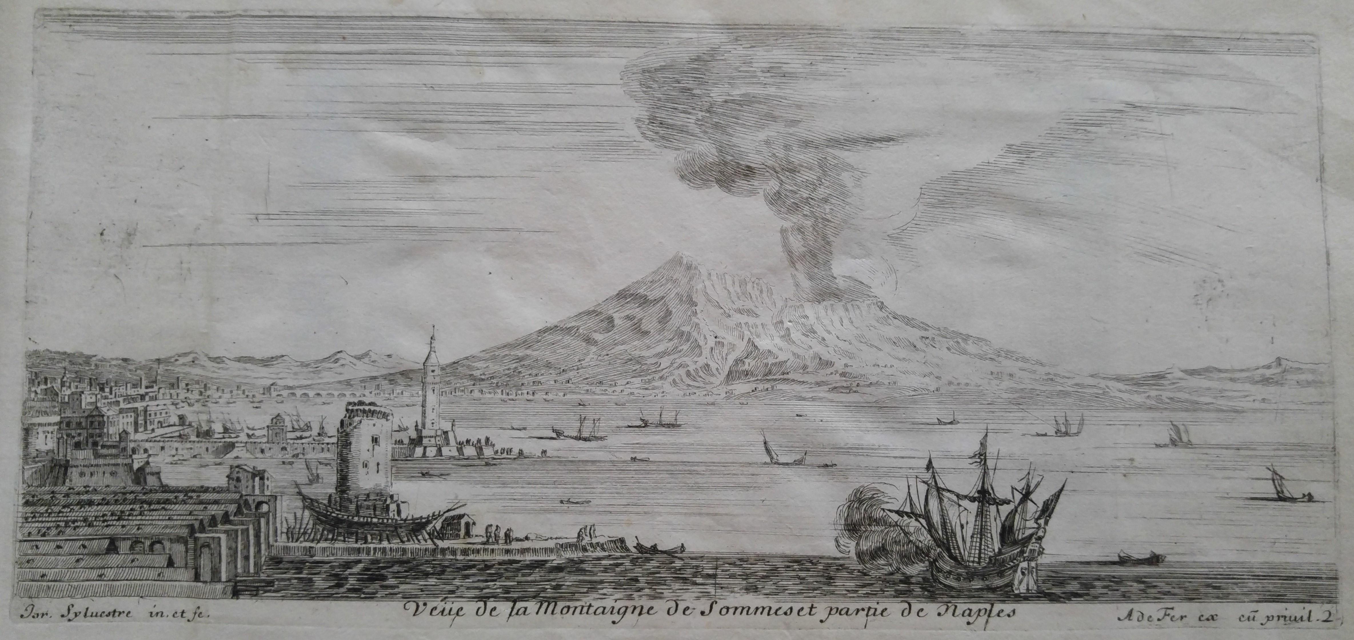 Israël Silvestre : Veüe de la Montaigne de Sommes et partie de Naples