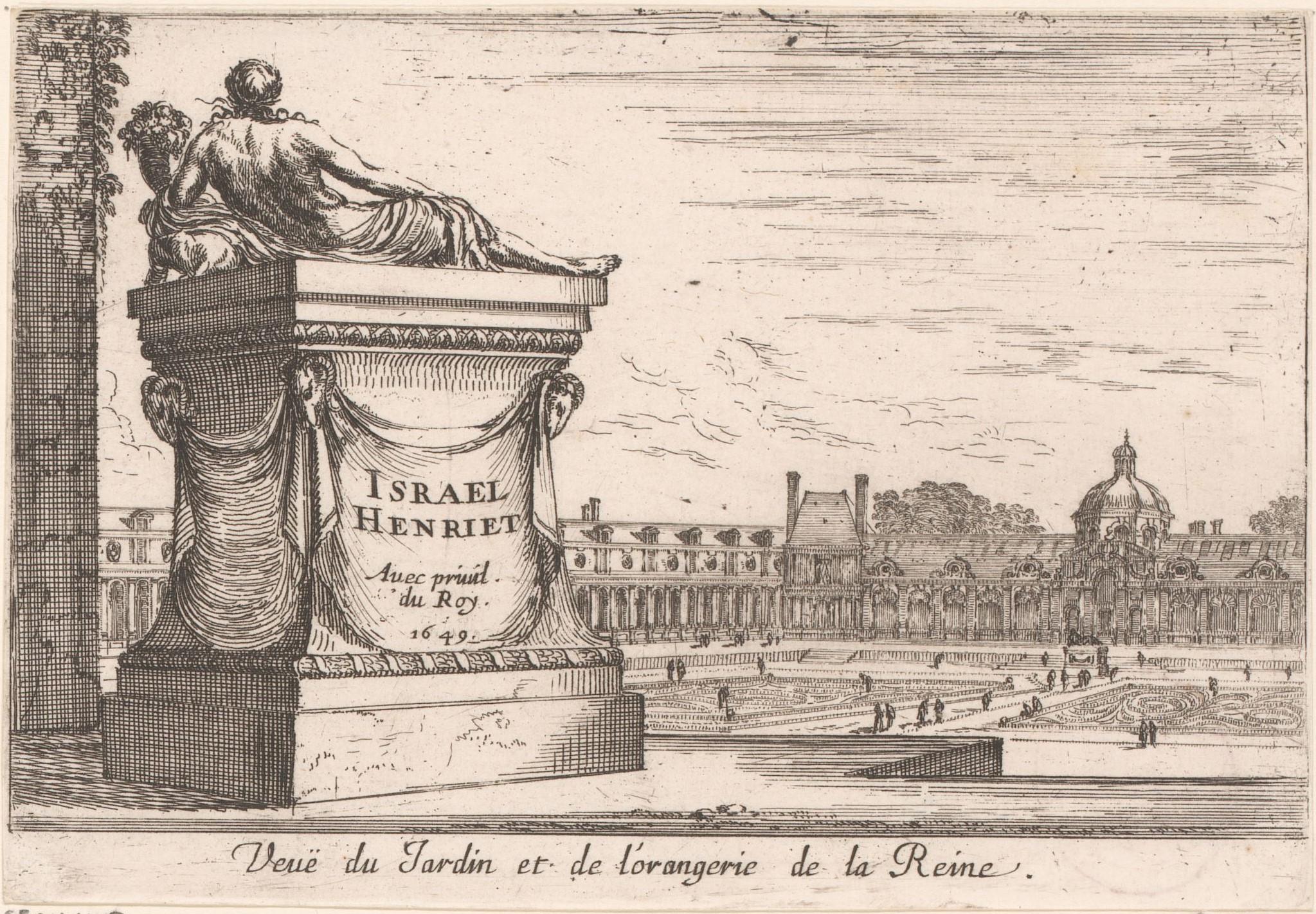 Israël Silvestre : Veuë du Jardin et de l