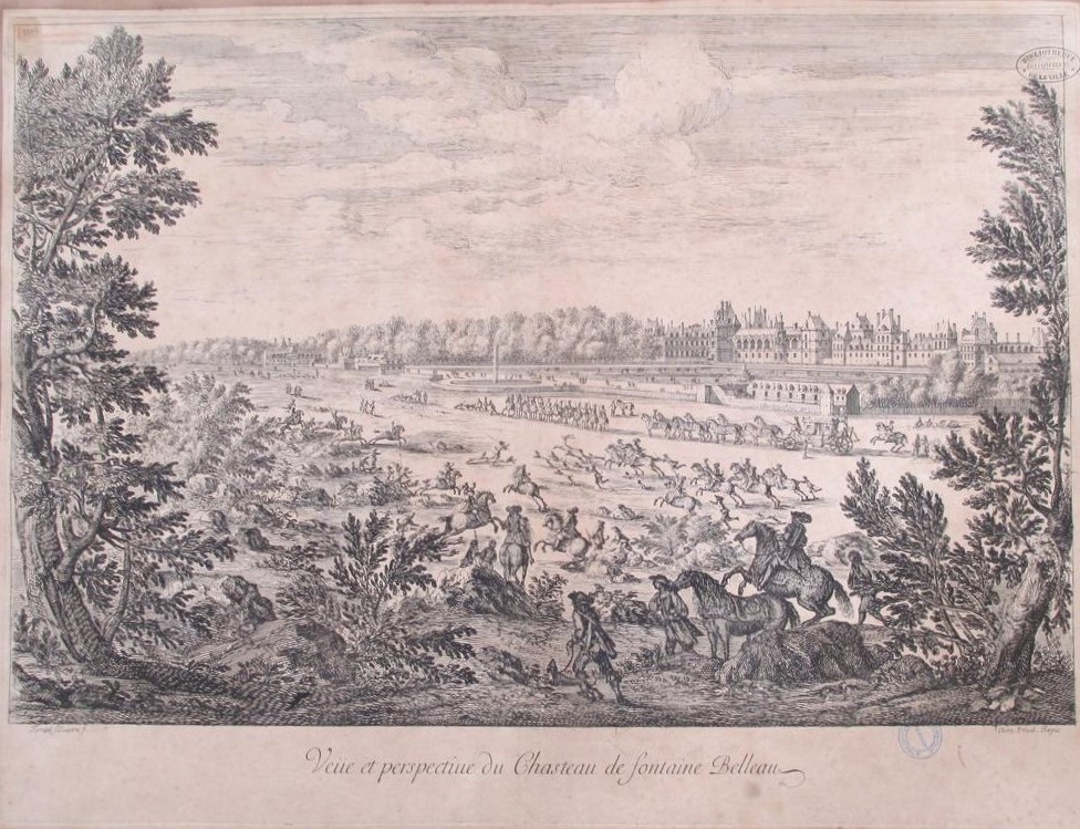 Israël Silvestre : Veüe et perspective du Chasteau de fontaine Belleau.