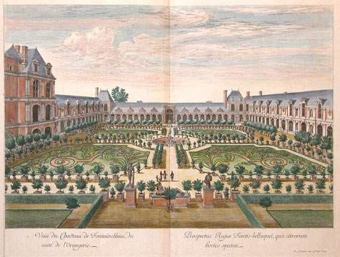 Israël Silvestre : Veüe du Chasteau de Fontainebleau, du costé de l