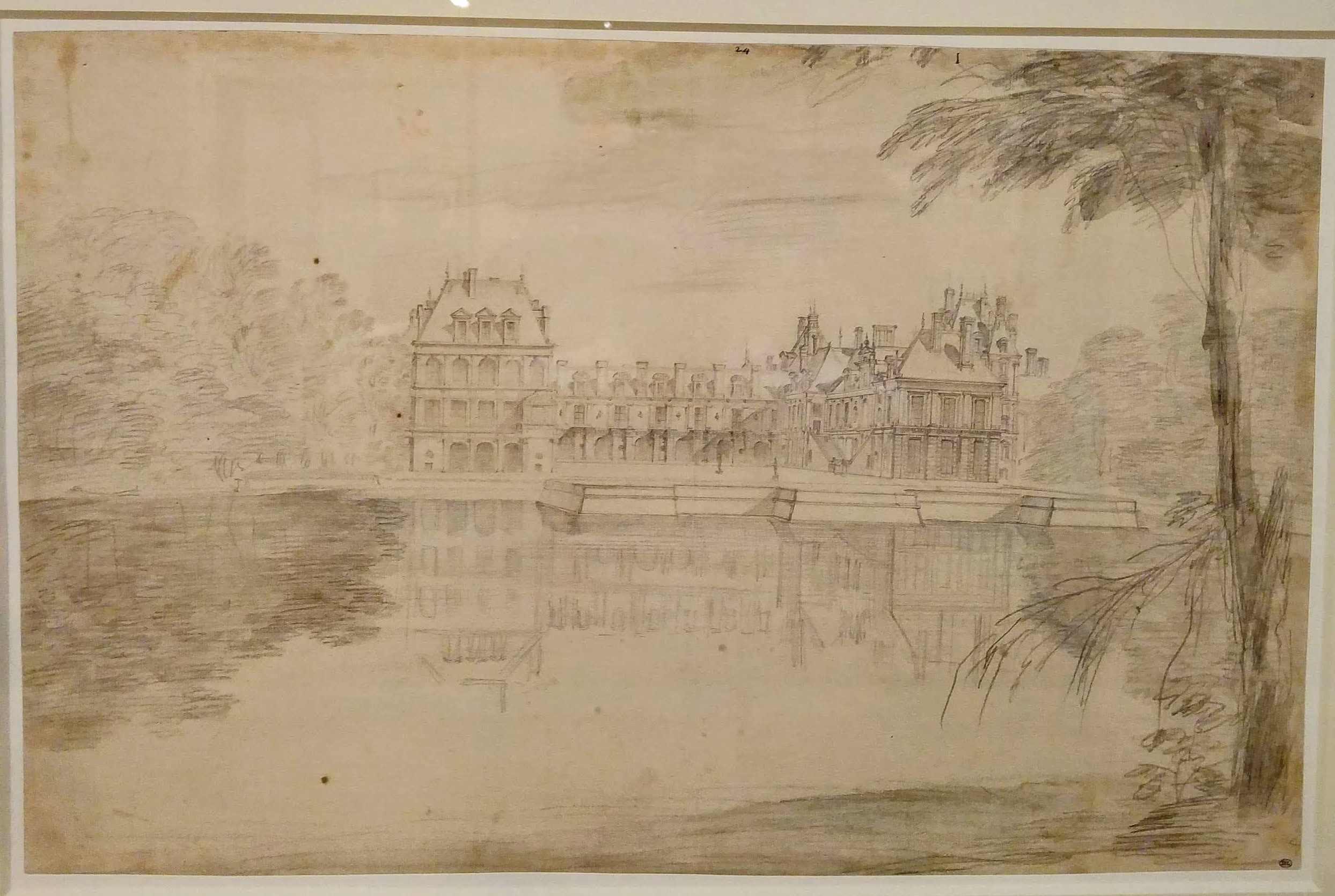 Israël Silvestre : Veüe de la Cour des fontaines et du Jardin de l