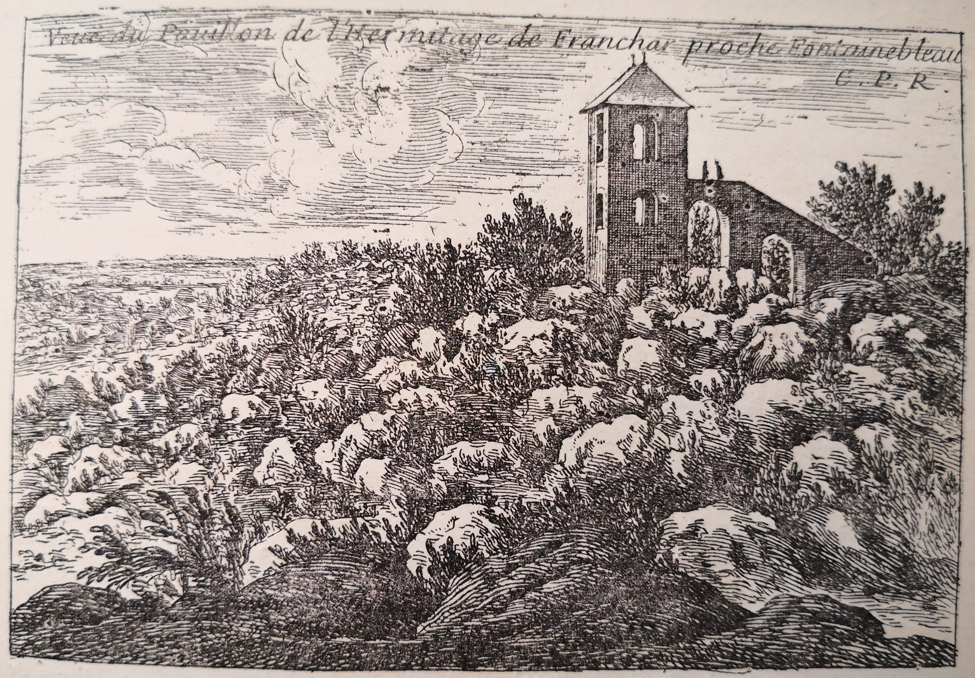 Israël Silvestre : Veuë du pauillon de l