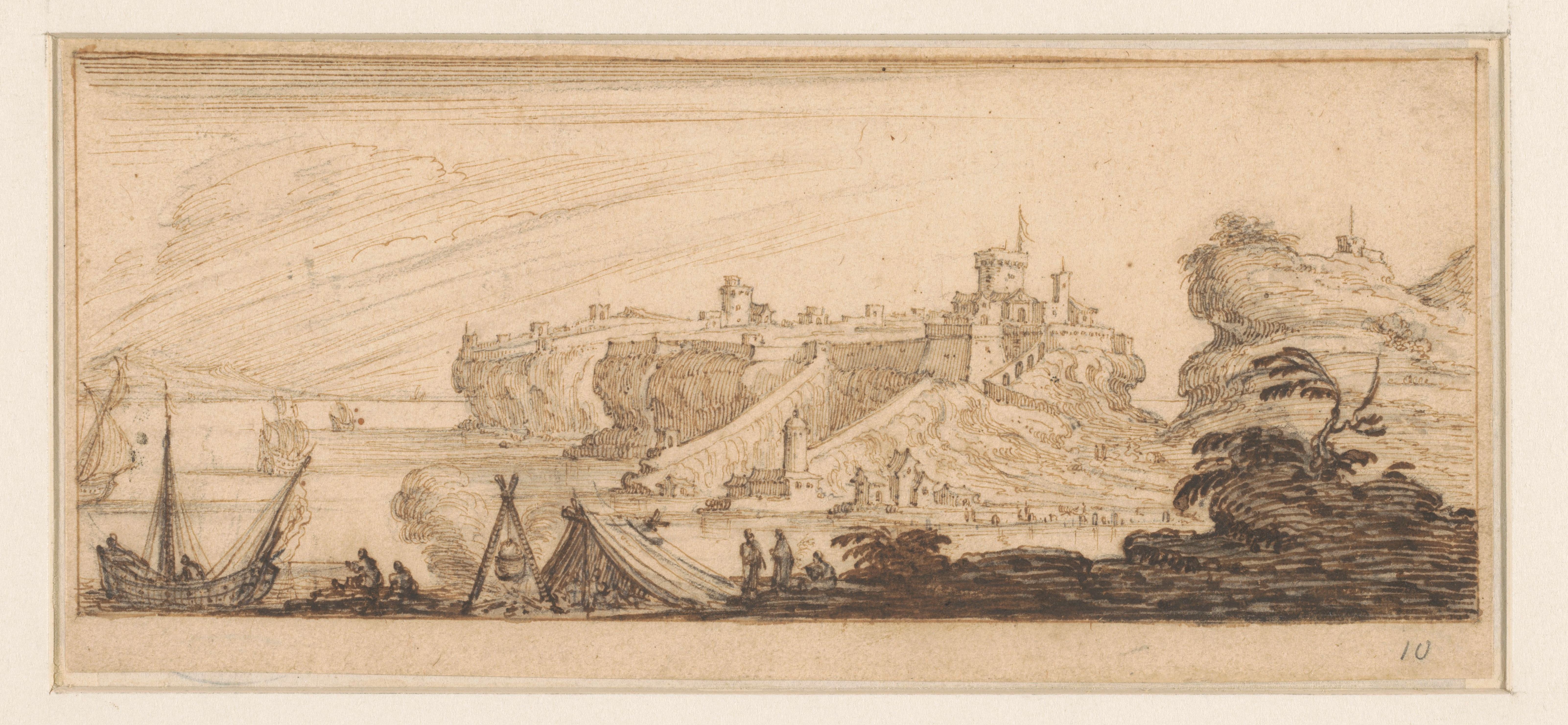 Israël Silvestre : Veuë de Pouzzole. (Dans le royaume de Naples)