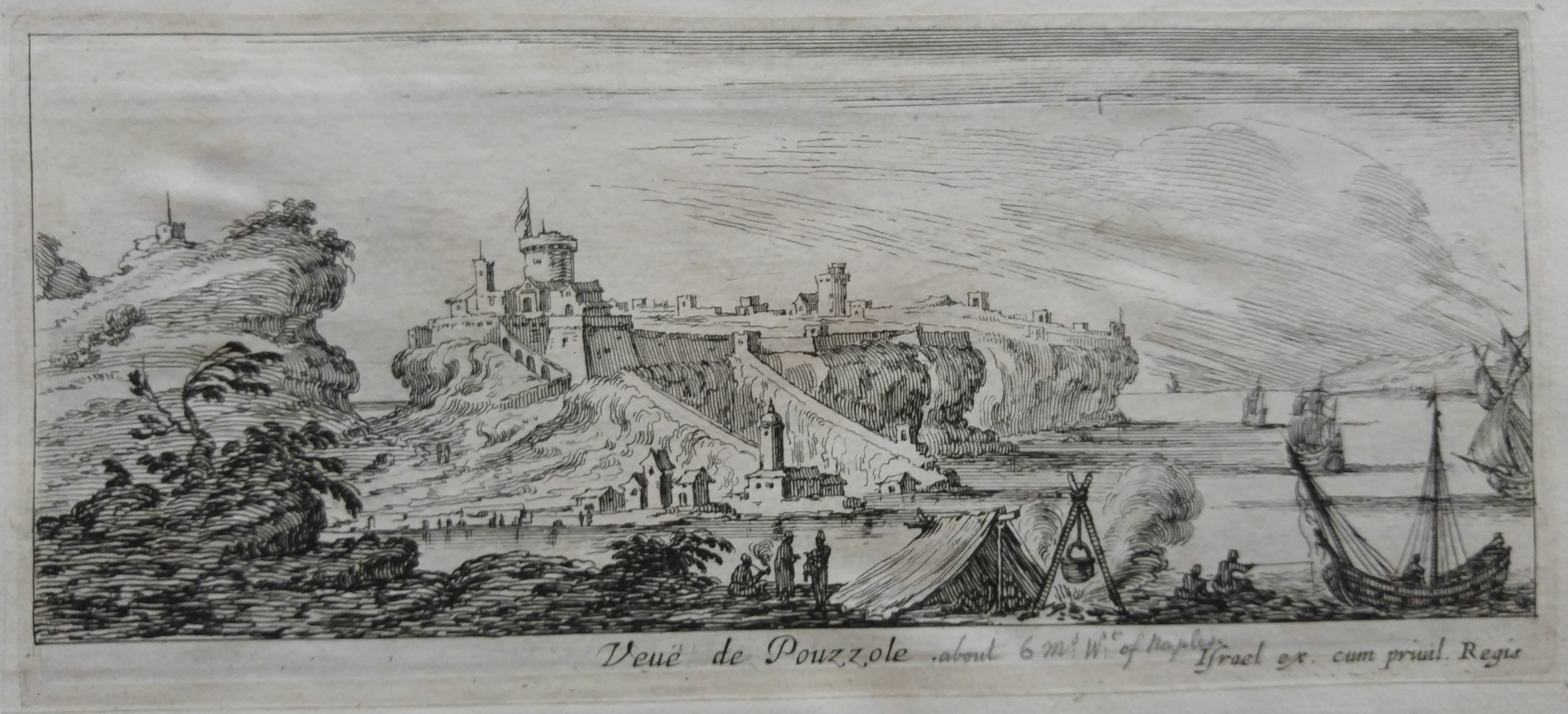 Israël Silvestre : Veuë de Pouzzole. (Dans le royaume de Naples.)