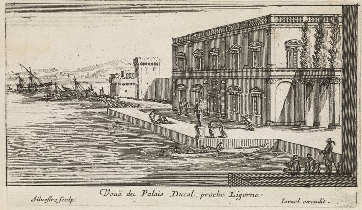 Israël Silvestre : Veuë du Palais Ducal, proche Ligorne.