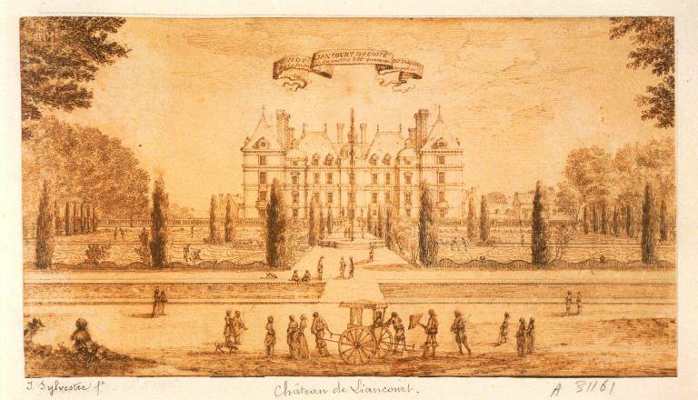 Israël Silvestre : Face du costé du grand parterre.
