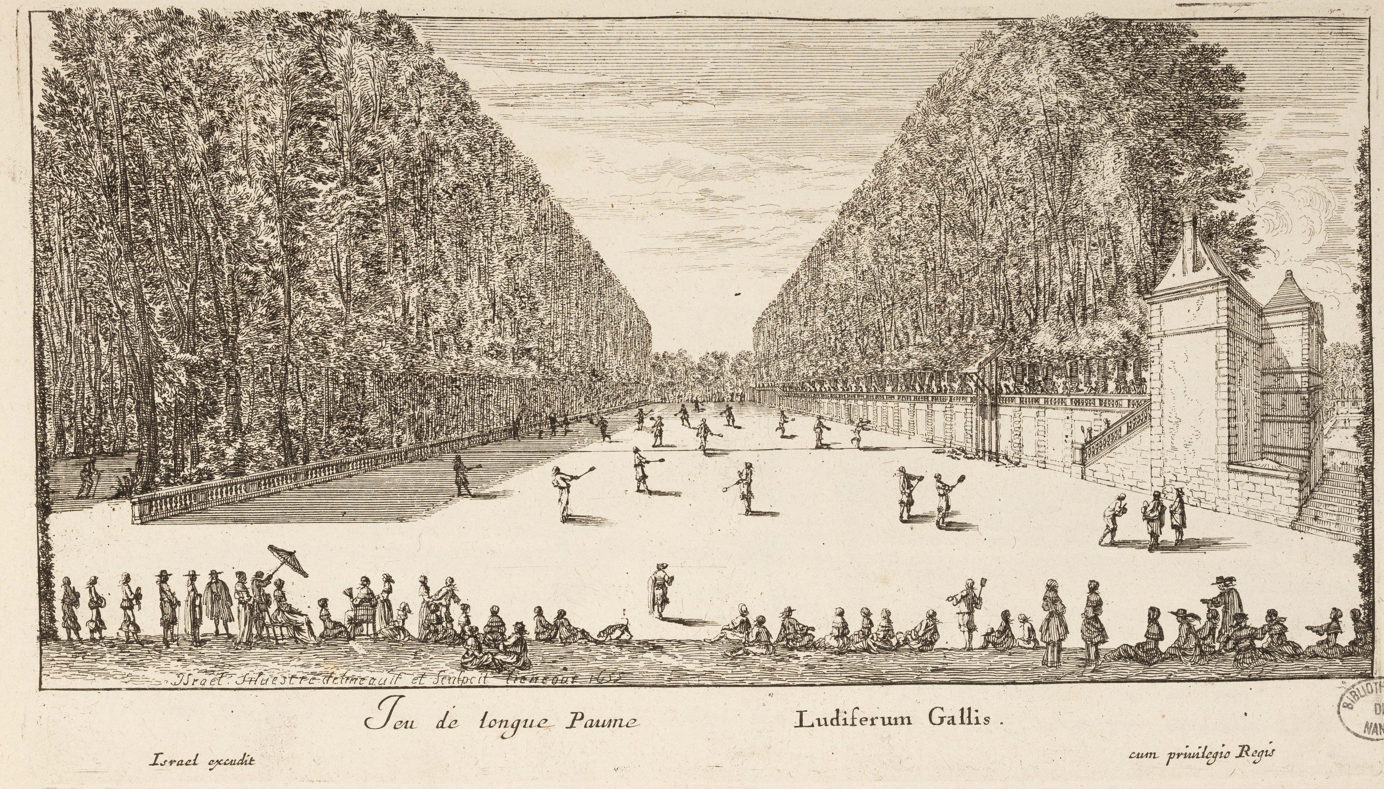 Israël Silvestre : Jeu de longue Paume