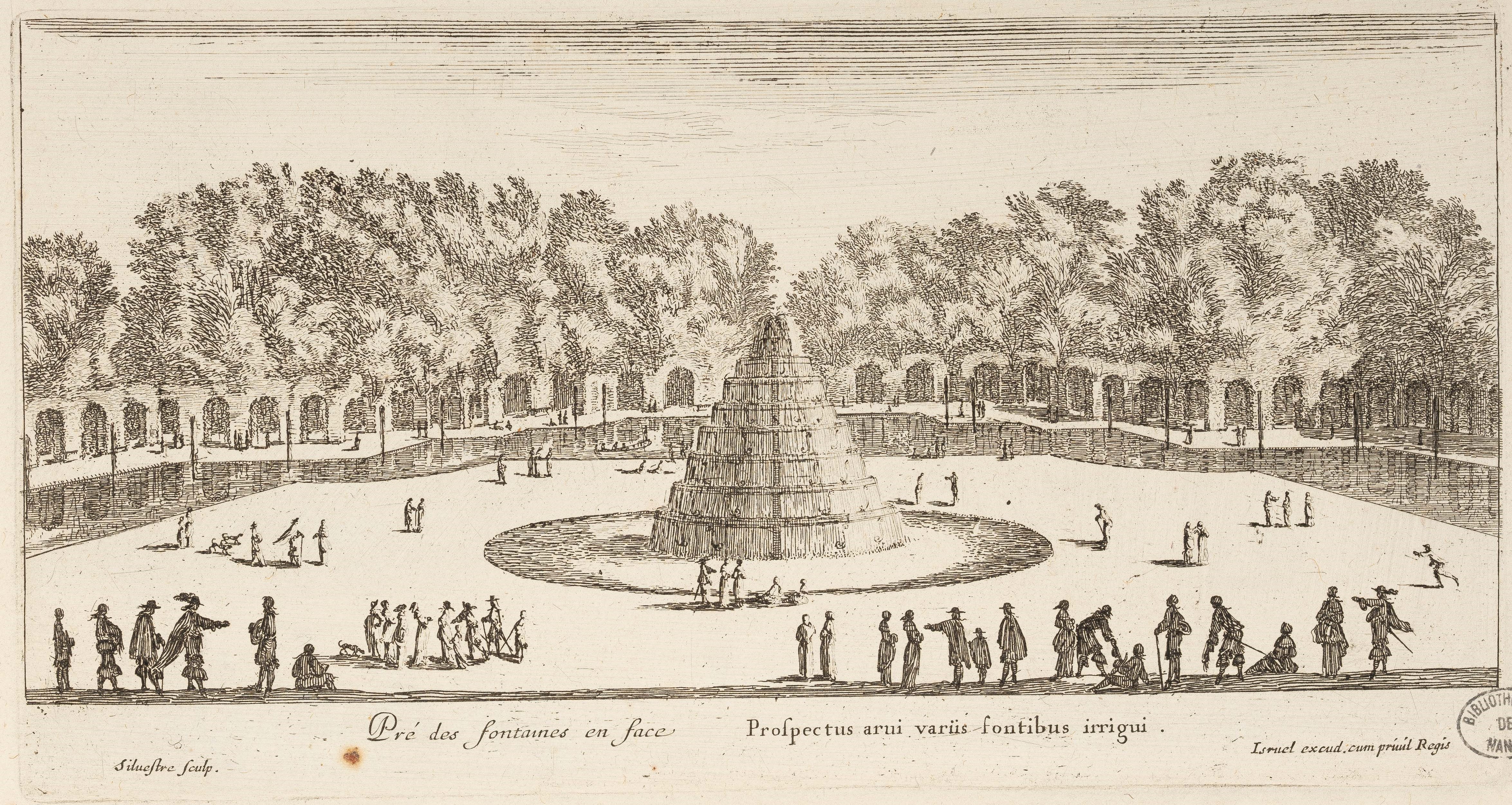 Israël Silvestre : Pré des fontaines en face.