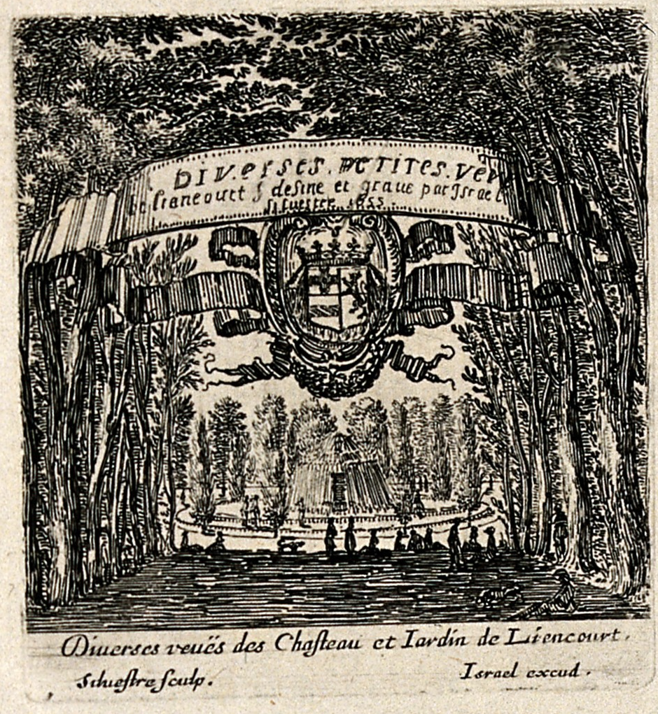 Israël Silvestre : Diverses petites vues de Liencourt desiné et gravé par Israël Siluestre 1655.