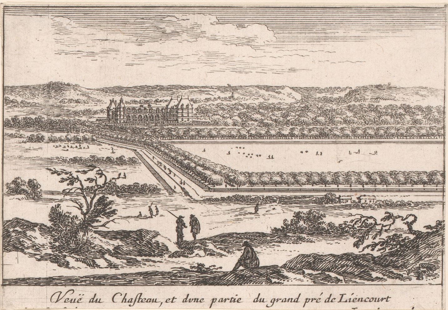 Israël Silvestre : Veuë du Chasteau, et d