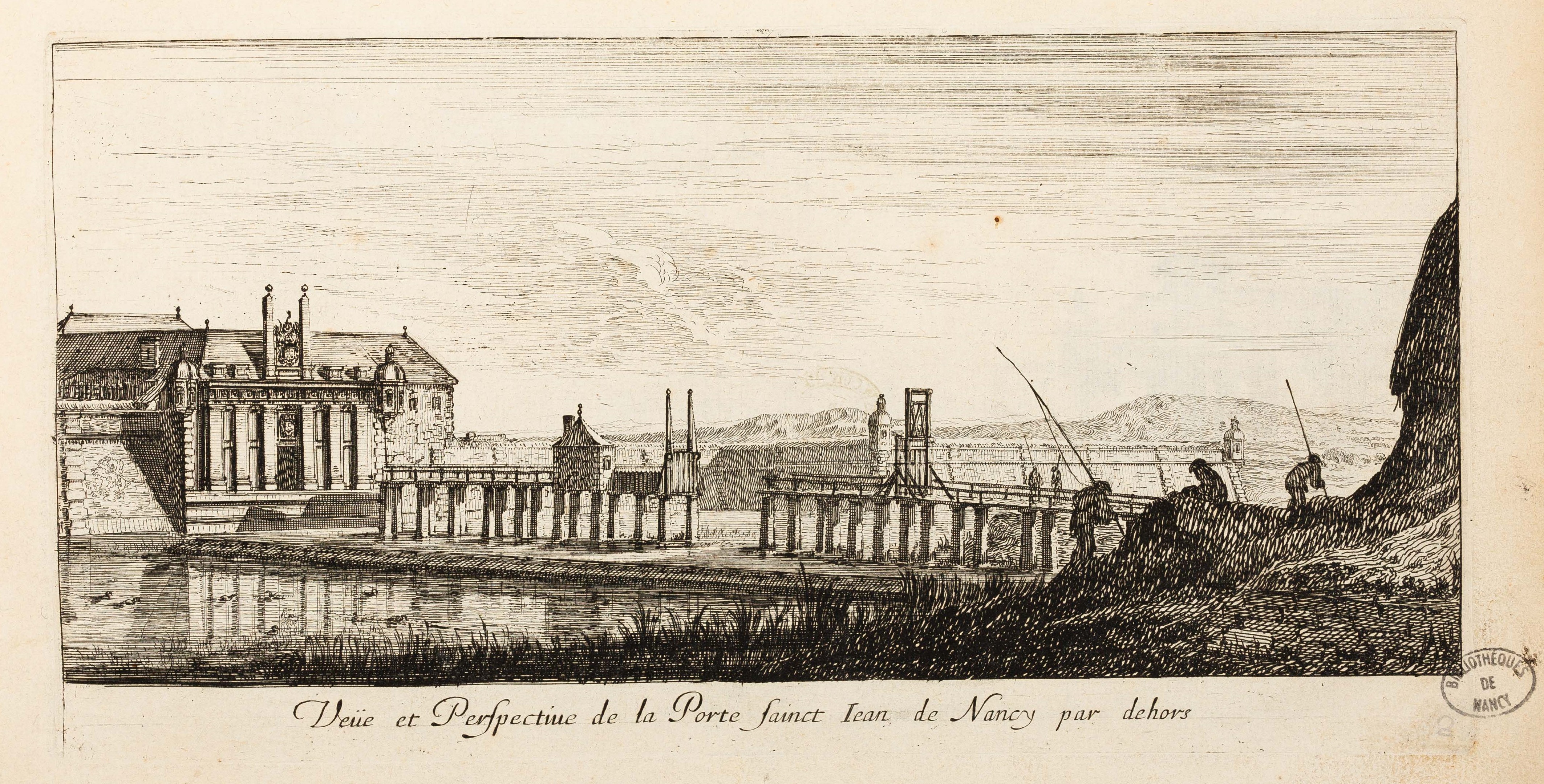 Israël Silvestre : Veüe et Perspective de la Porte sainct lean de Nancy par dehors.
