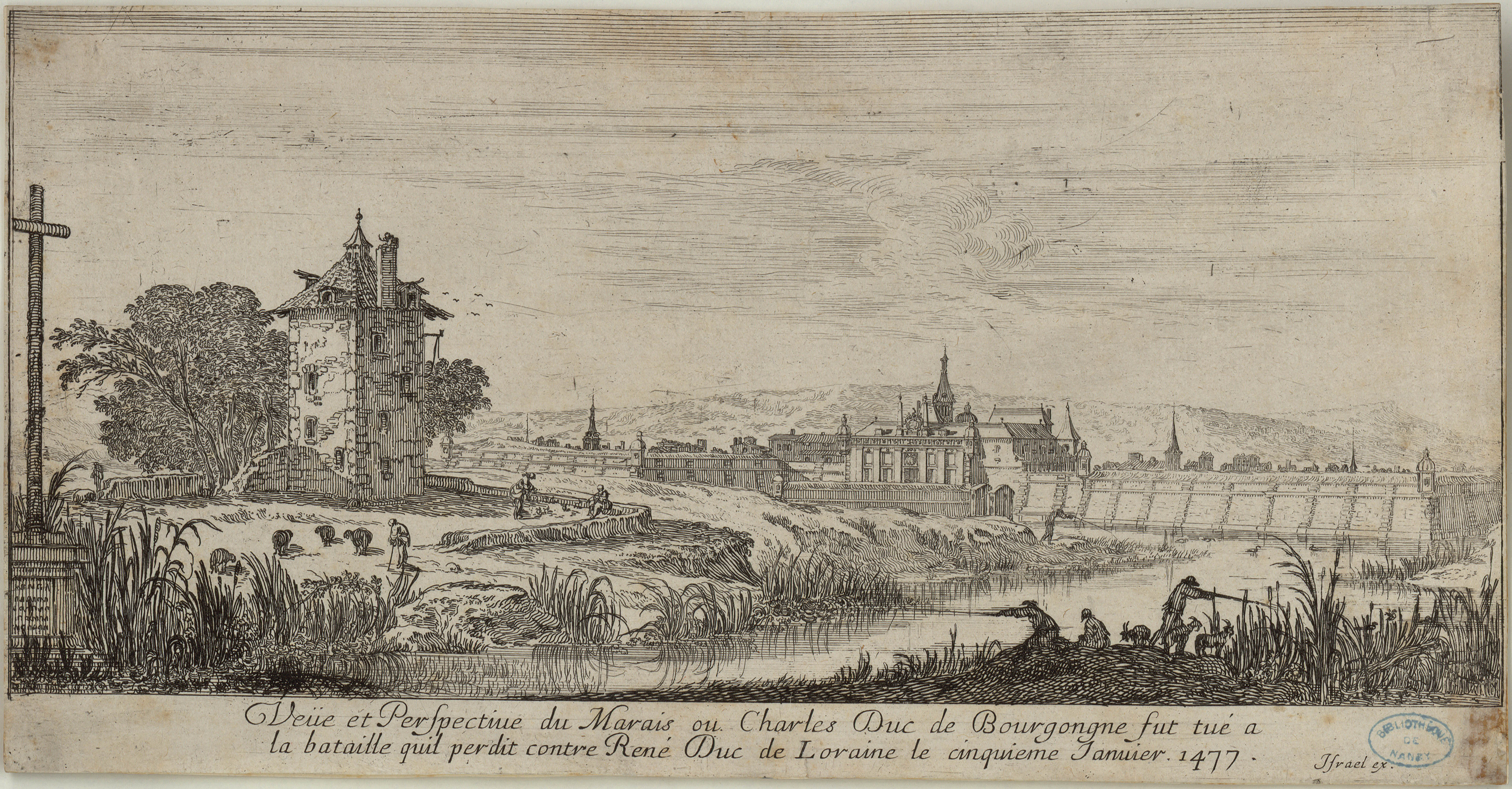 Israël Silvestre : Veüe et Perspective du Marais.