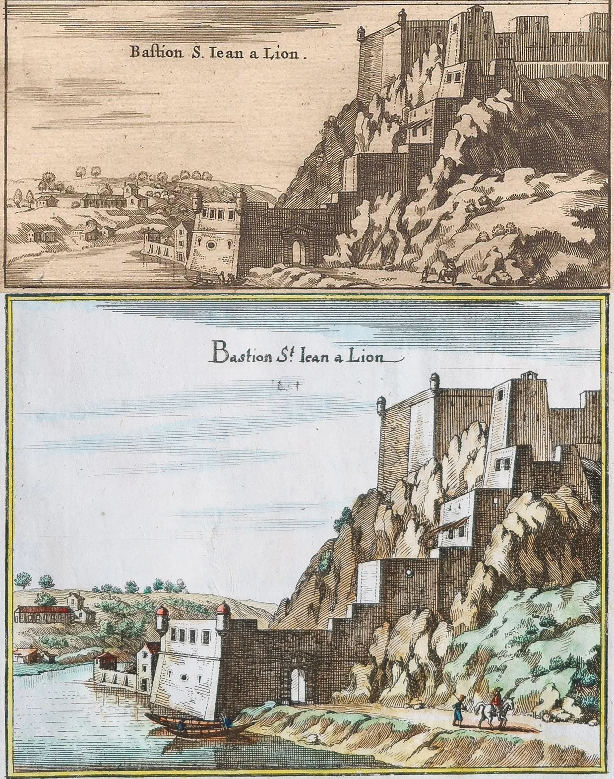 Israël Silvestre : Le Bastion Sainct Jean a Lion - Copies