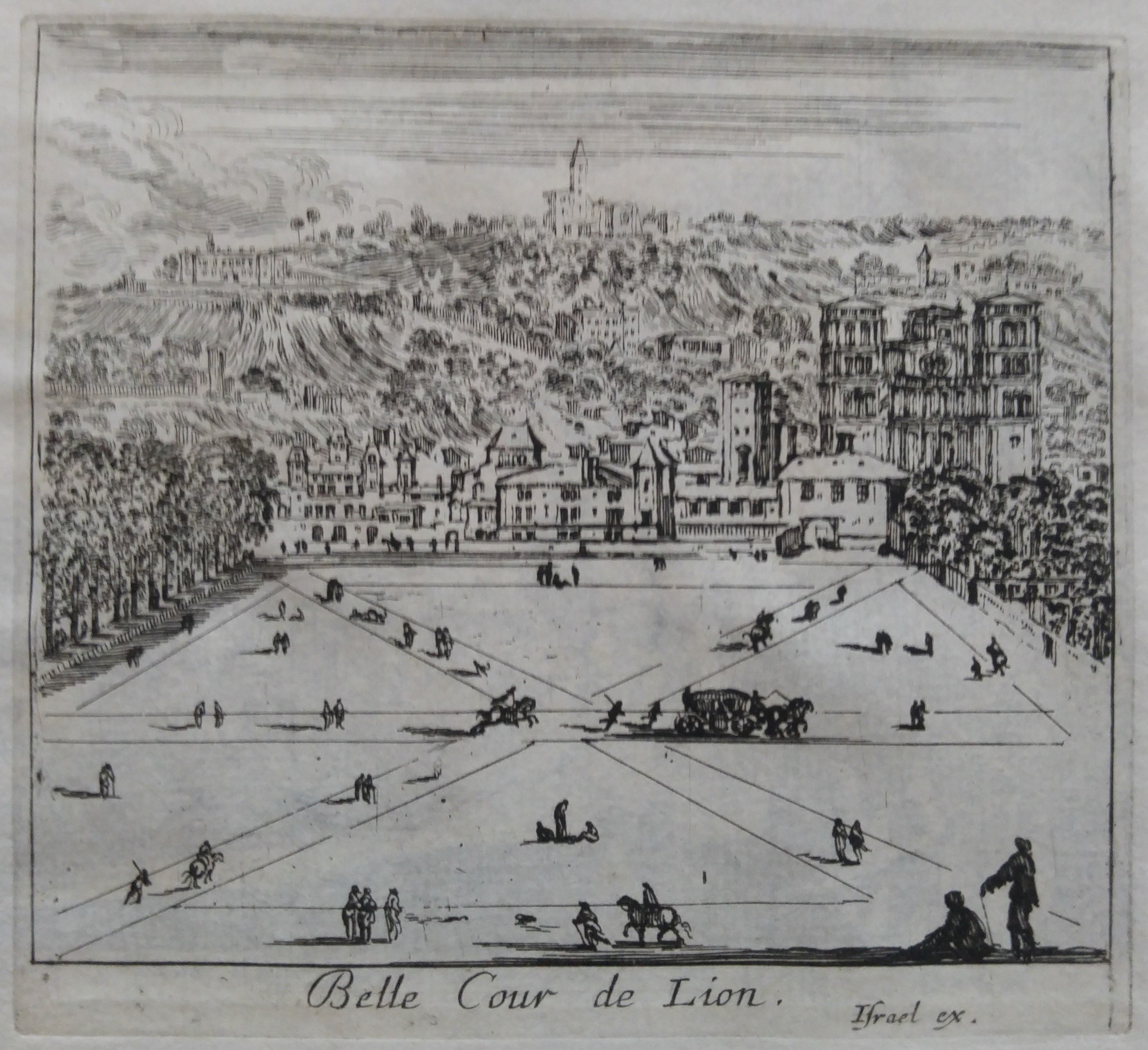 Israël Silvestre : Belle Cour de Lion.
