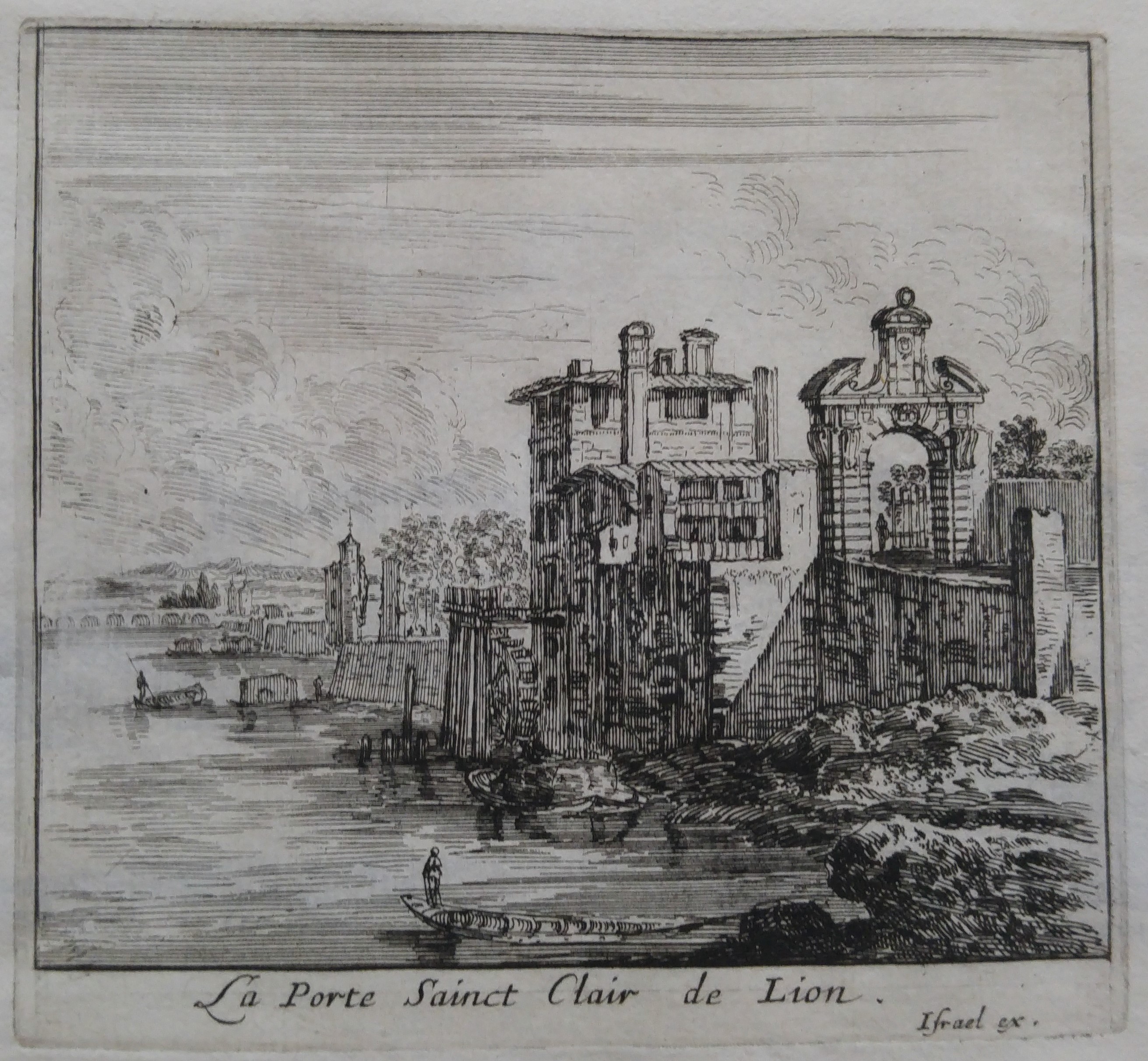 Israël Silvestre : La Porte Sainct Clair de Lion.
