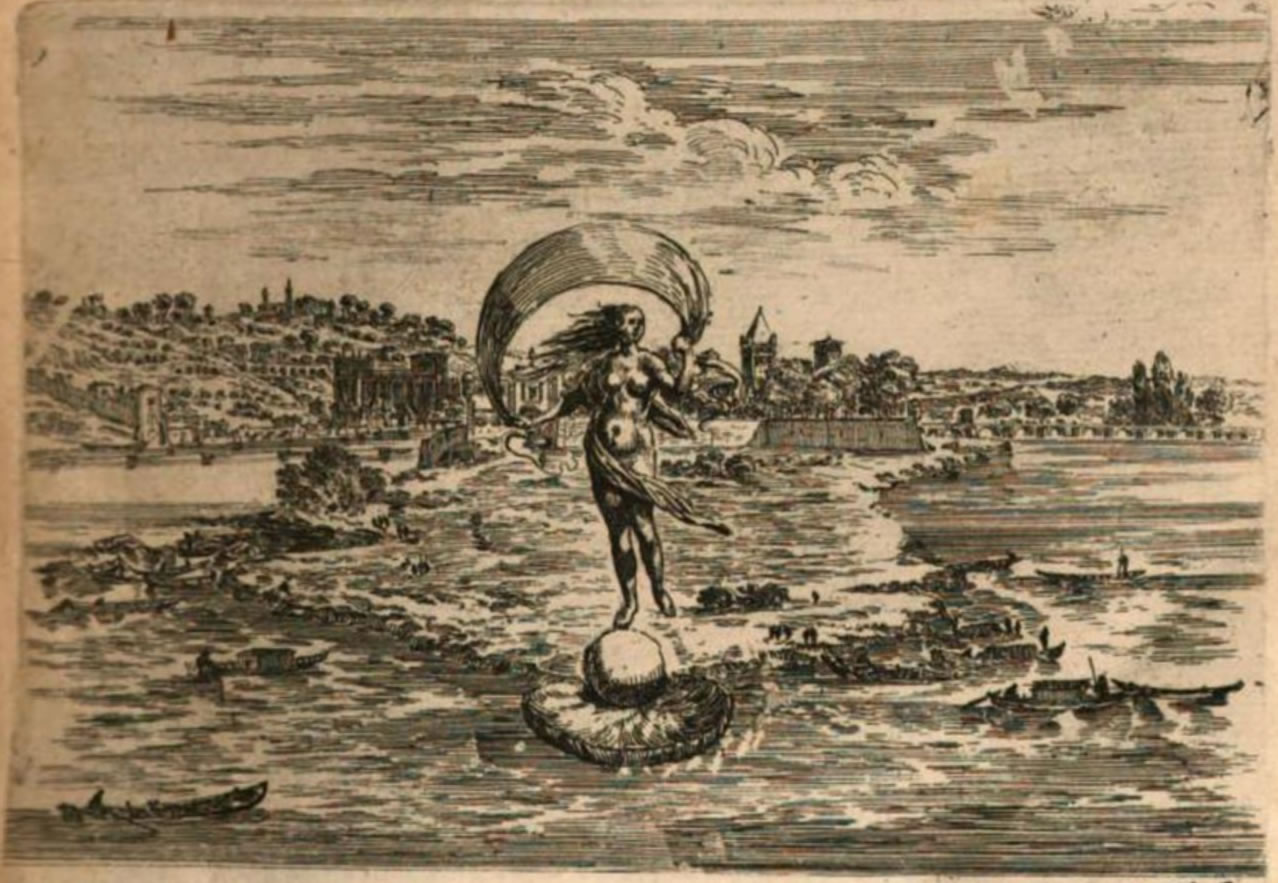 Israël Silvestre : Veüe de la Porte du Rhosne de Lyon