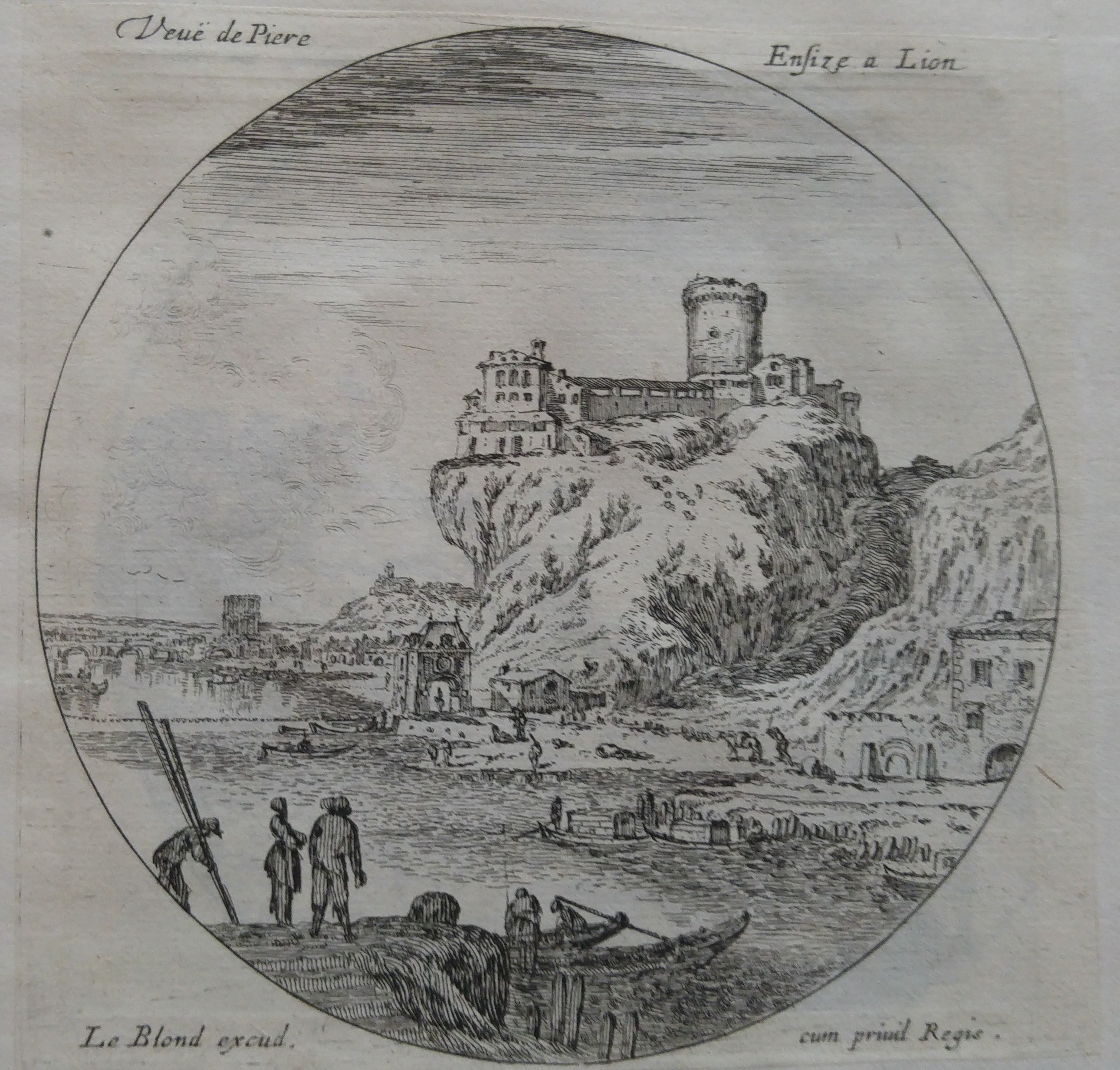 Israël Silvestre : Veuë de Piere Ensize a Lion.