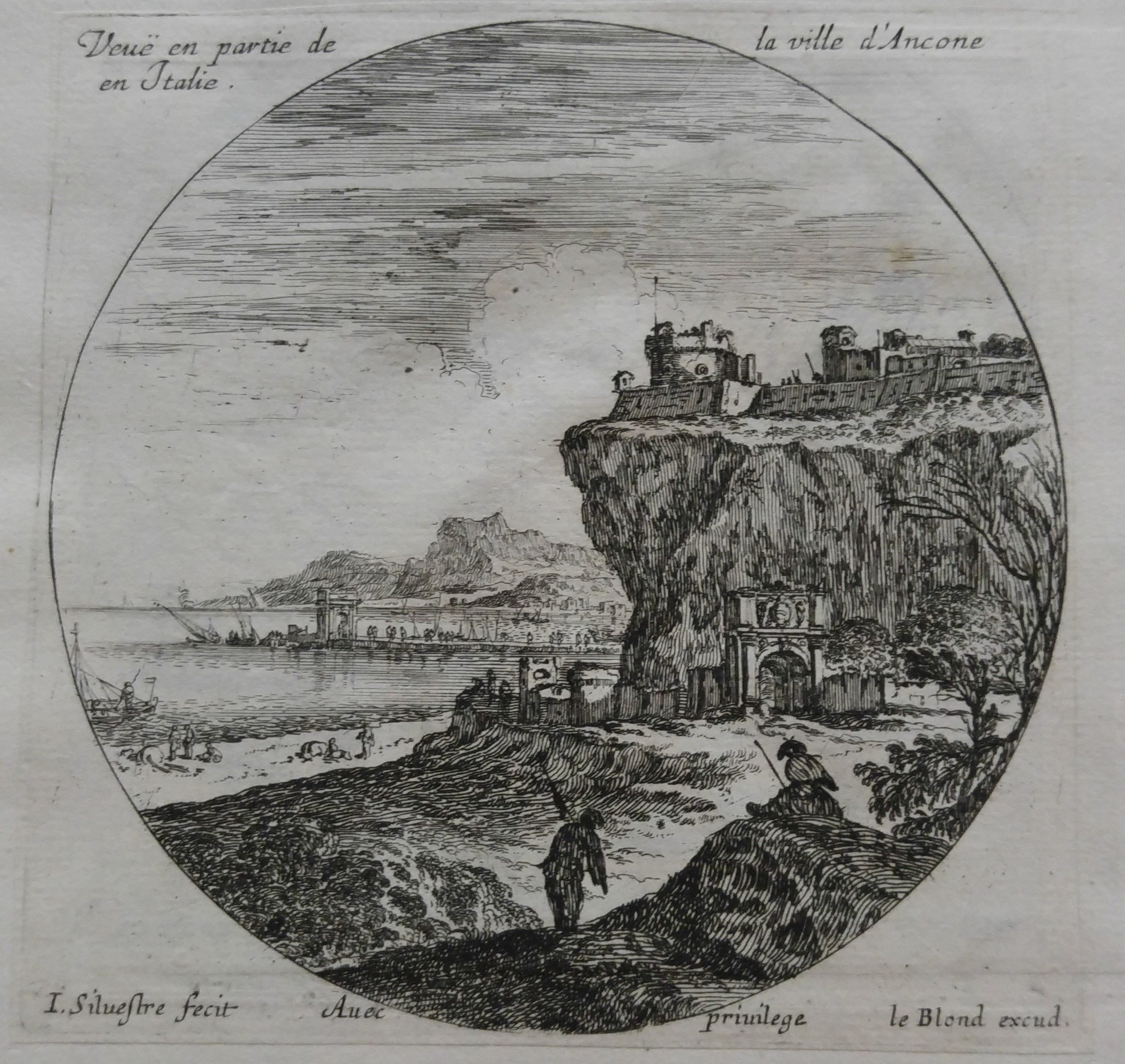 Israël Silvestre : Veuë en partie de la ville d