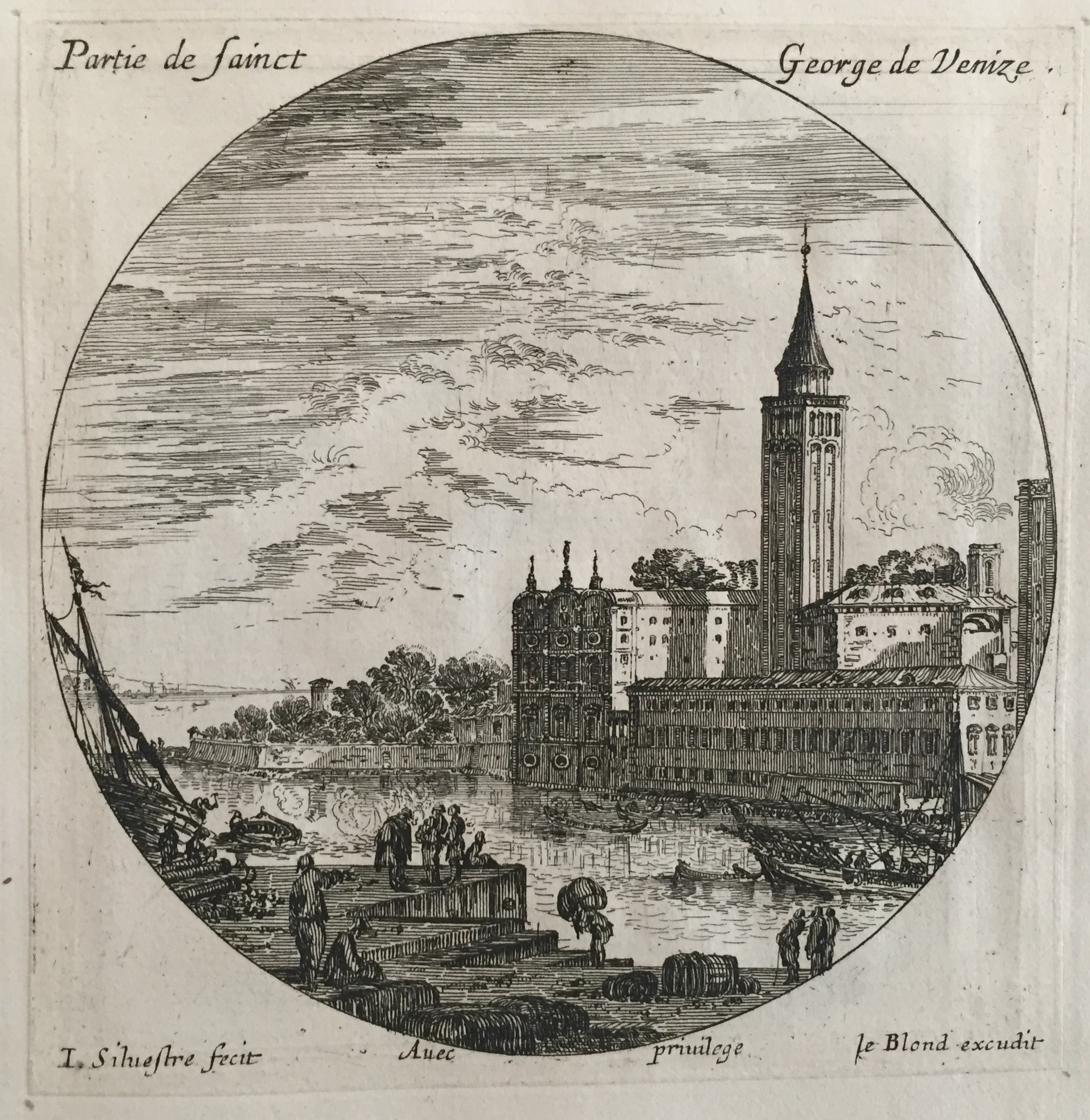 Israël Silvestre : Partie de Sainct George de Venize.