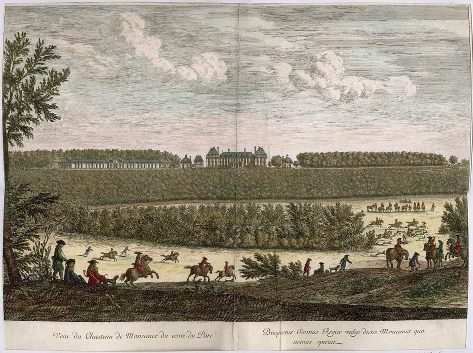 Israël Silvestre : Veue du Chasteau de Monceaux du costé du Parc.