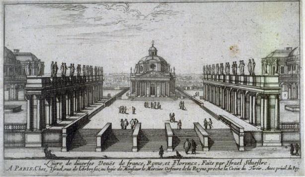 Israël Silvestre : Livres de diverses Veuës de France, Rome, et Florence. Faits par Israël Silvestre.