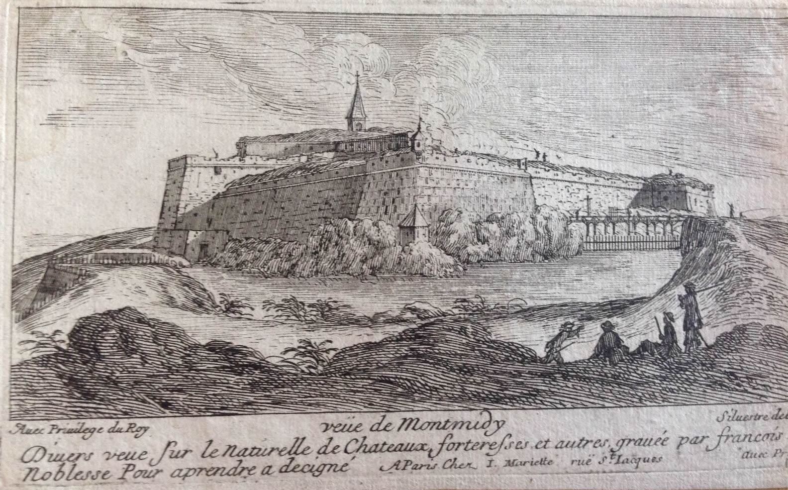 Israël Silvestre : Veüe de Montmidy.