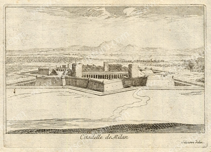 Israël Silvestre : Citadelle de Milan.