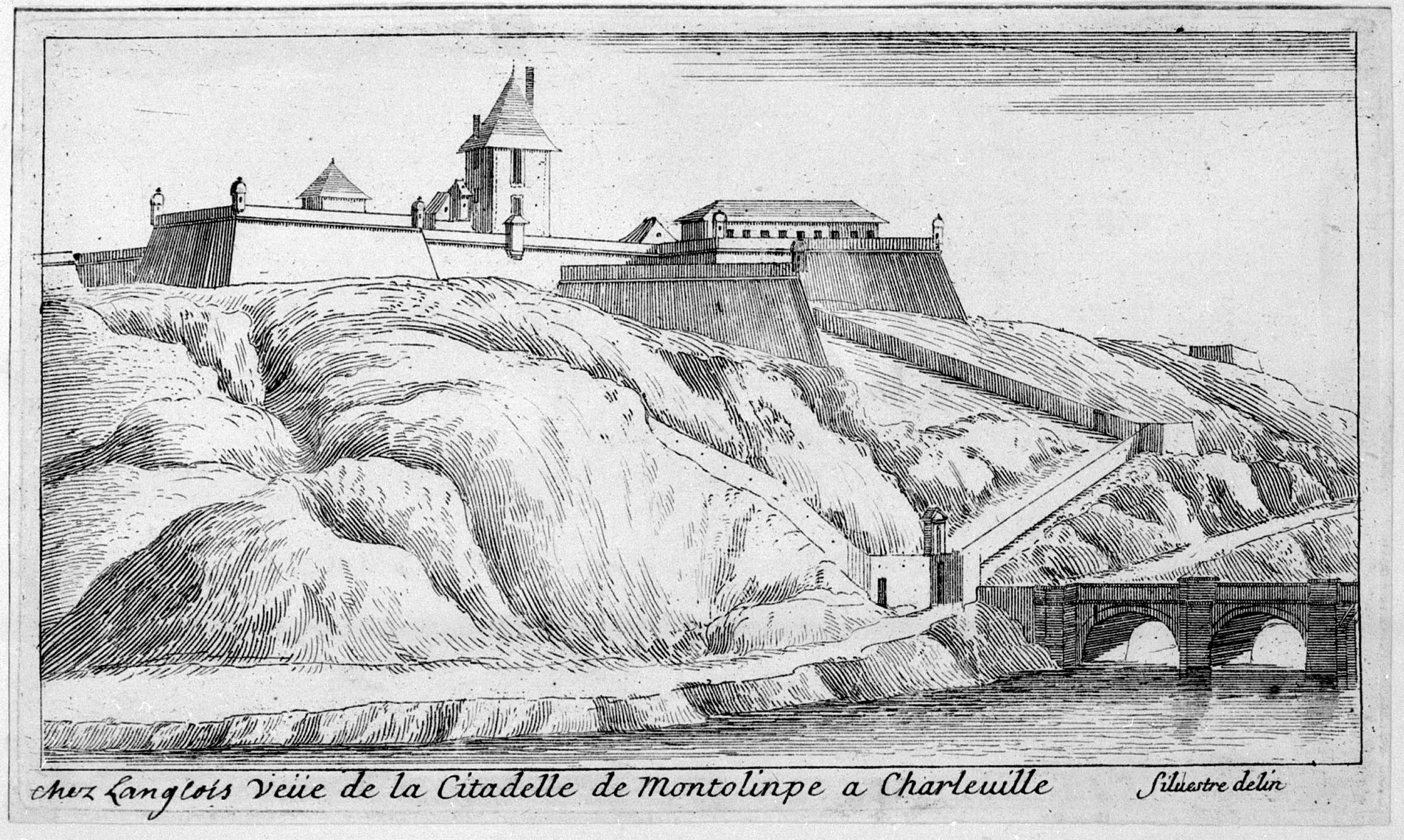 Israël Silvestre : Veüe de la Citadelle de Montolinpe à Charleville