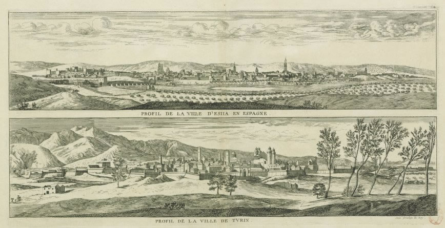 Israël Silvestre : Profil de la ville de Turin.