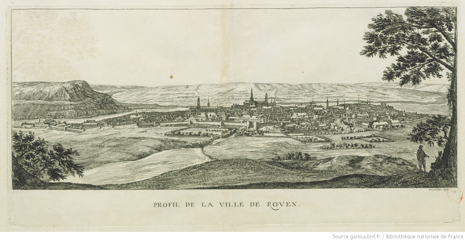 Israël Silvestre : Profil de la ville de Rouen.