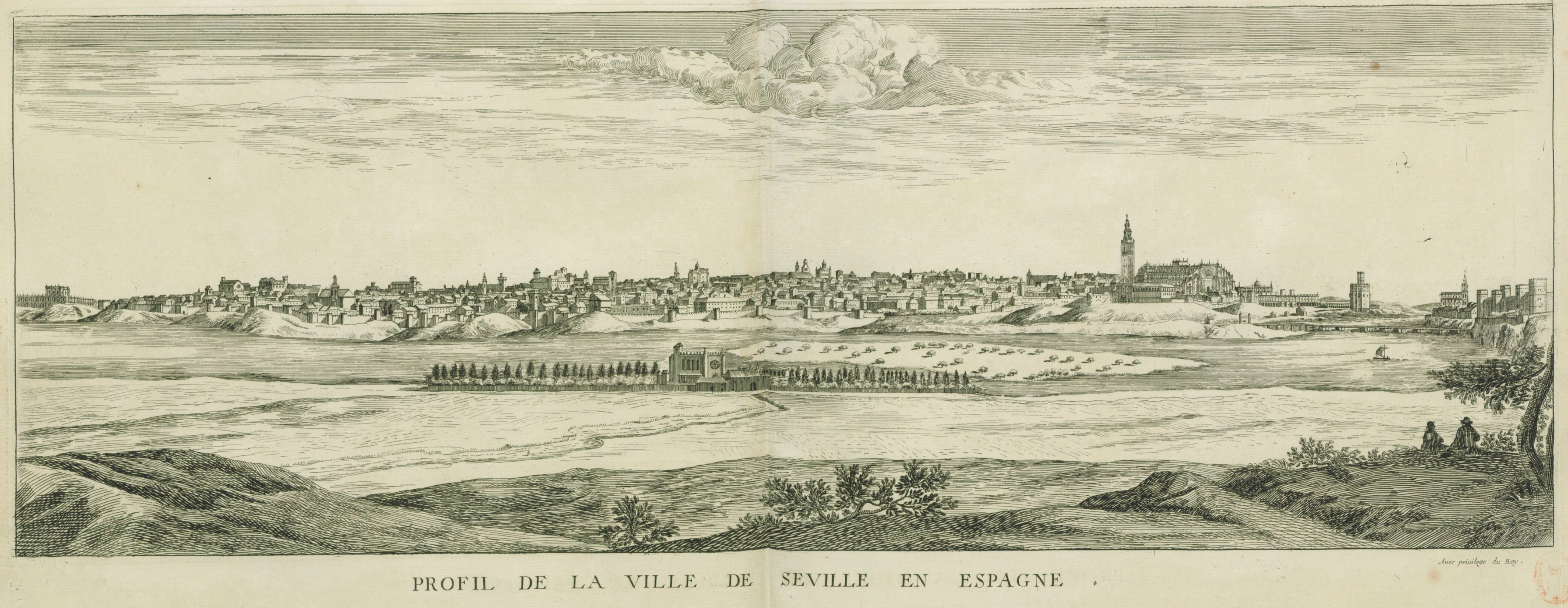 Israël Silvestre : Profil de la ville de Séville en Espagne.