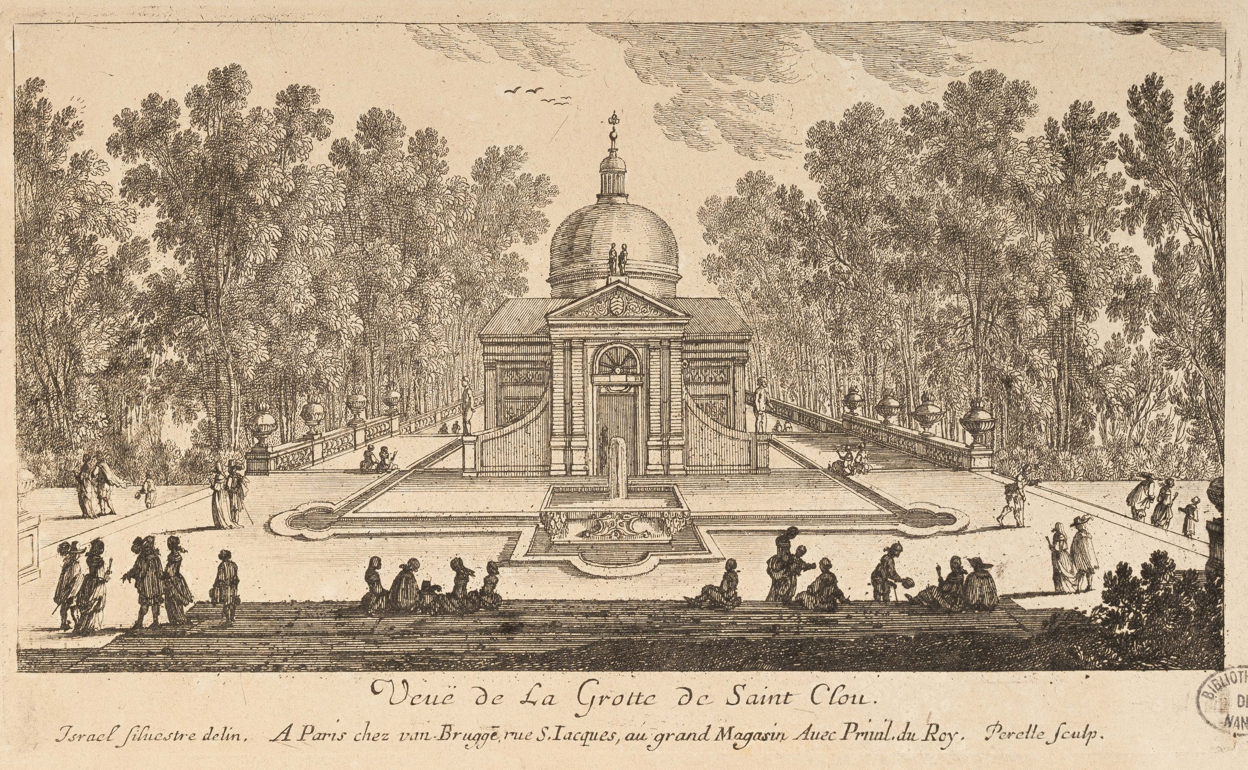 Israël Silvestre : Veuë de la Grotte de Saint clou.