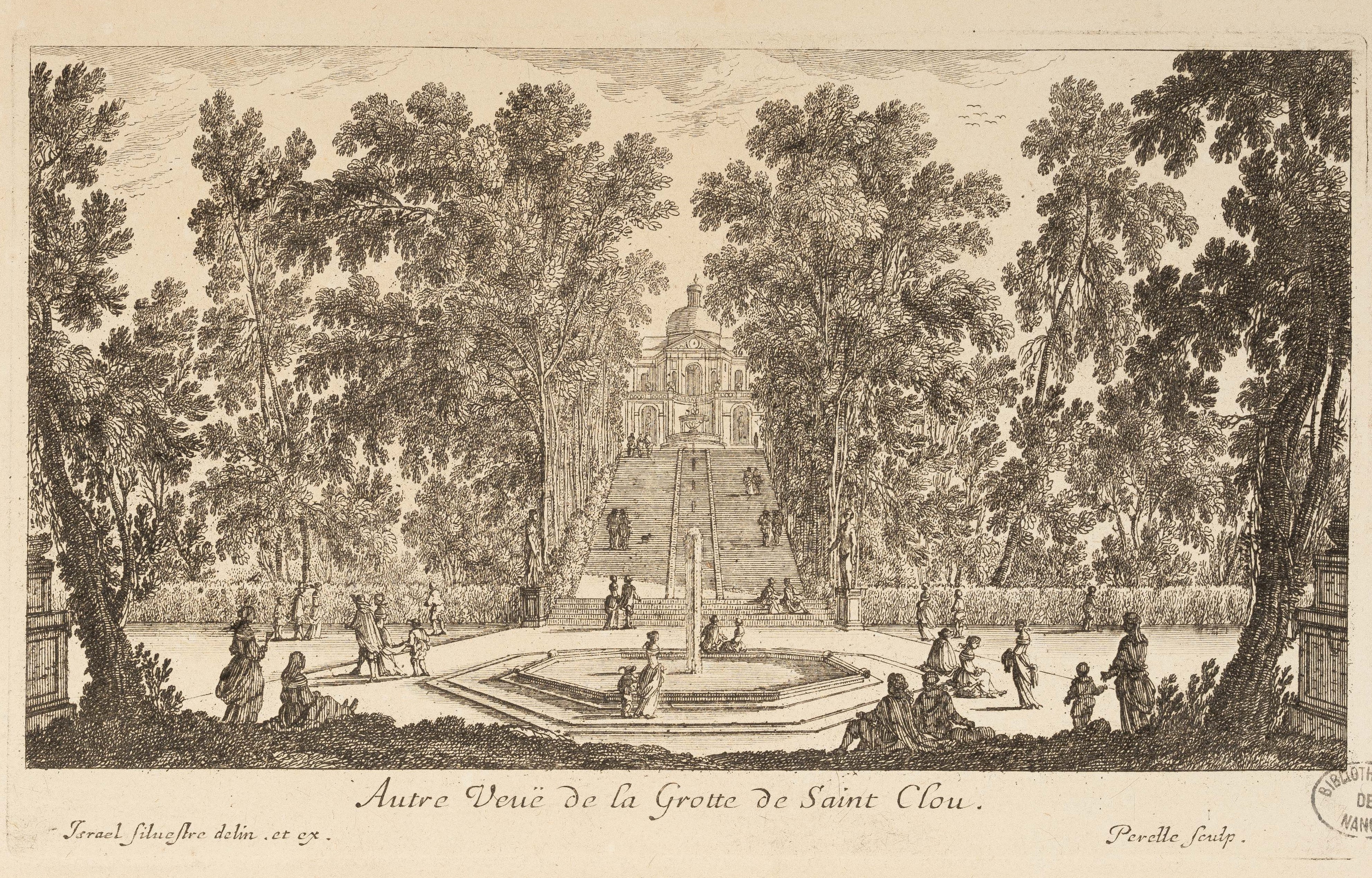 Israël Silvestre : Autre Veuë de la Grotte de Saint Clou.