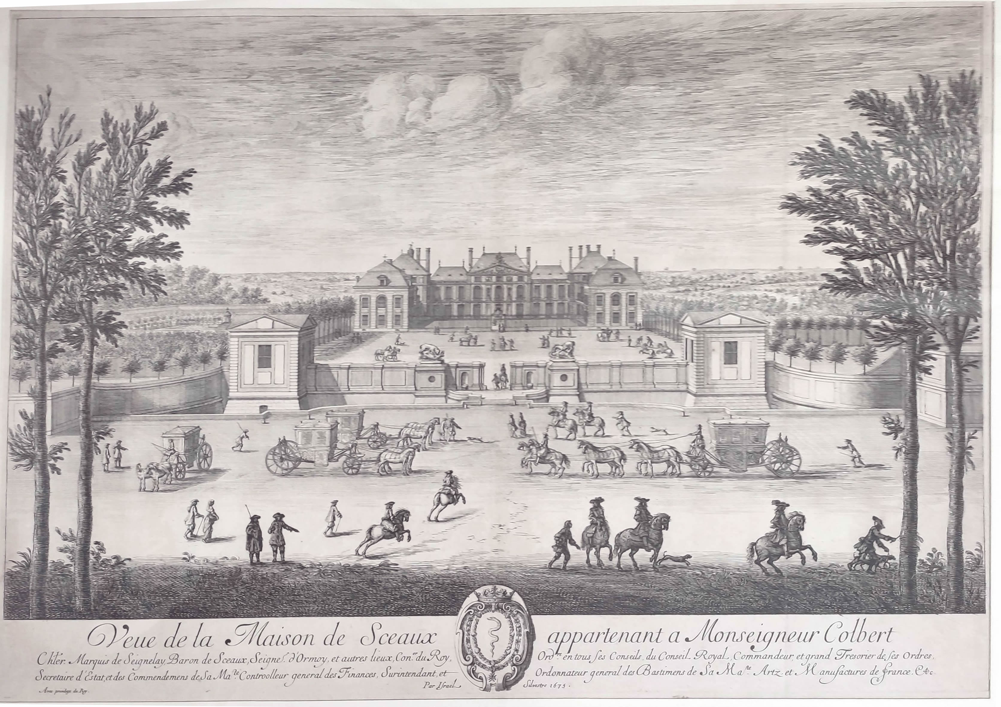 Israël Silvestre : Veue de la Maison de Sceaux (du côté de l