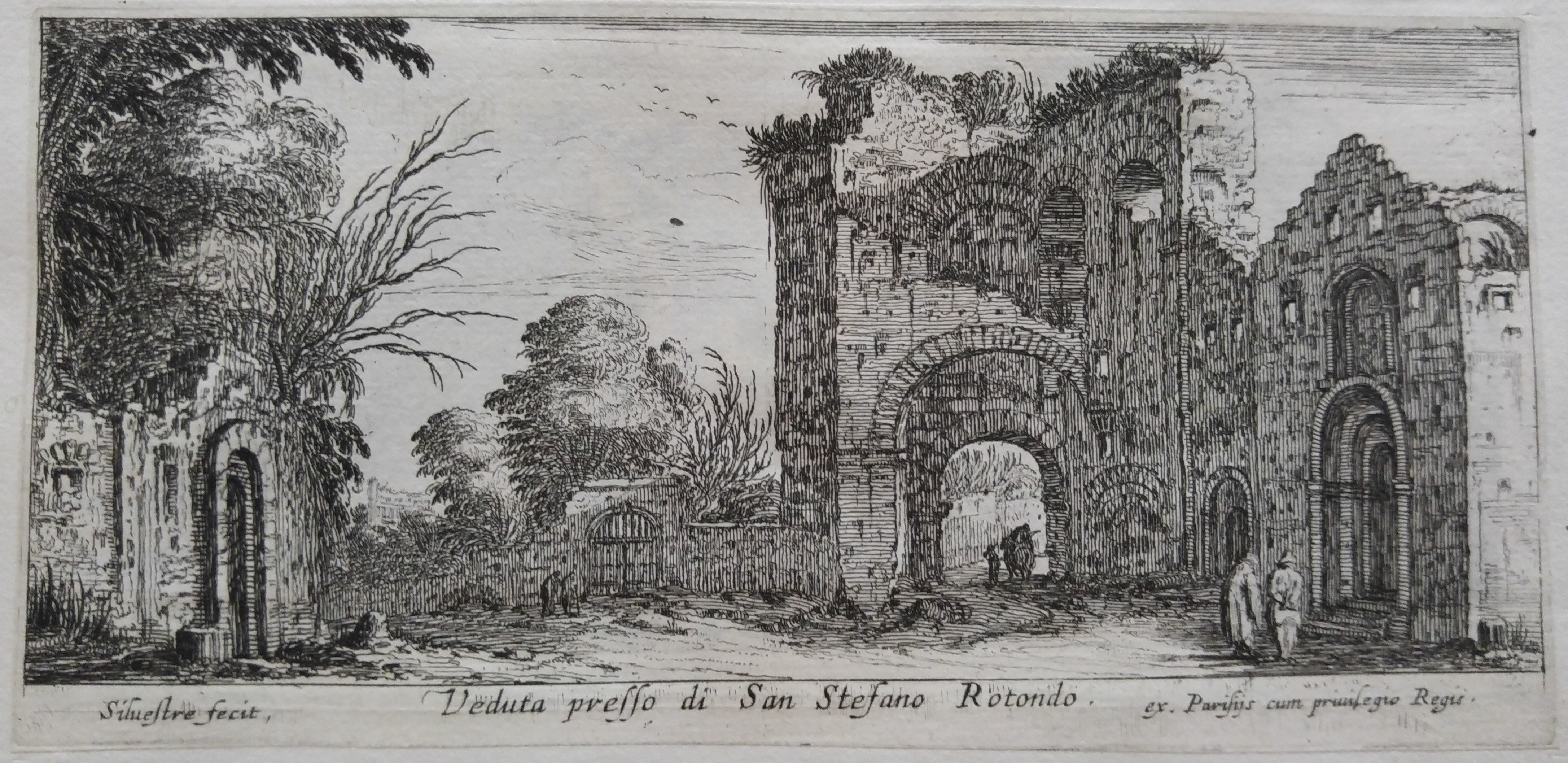 Israël Silvestre : Veduta presso di San Stefano Rotondo.