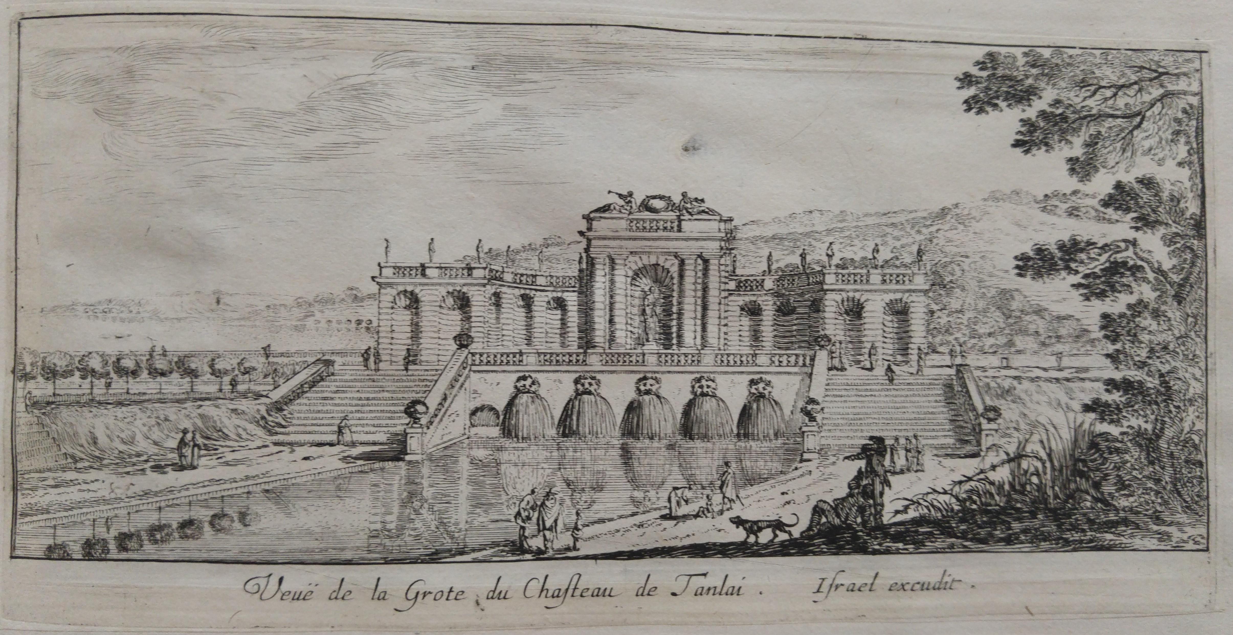 Israël Silvestre : Veuë de la Grote du Chasteau de Tanlai.