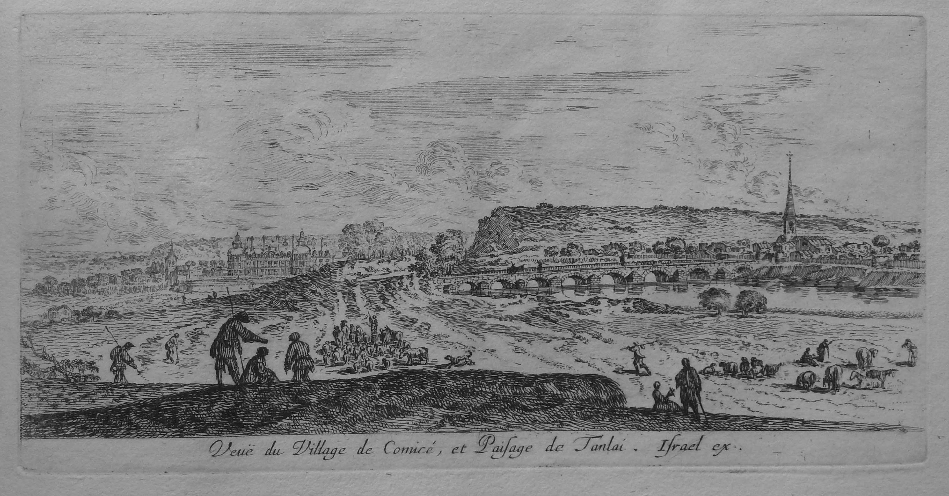 Israël Silvestre : Veuë du Village de Comicé, et Paisage de Tanlai.