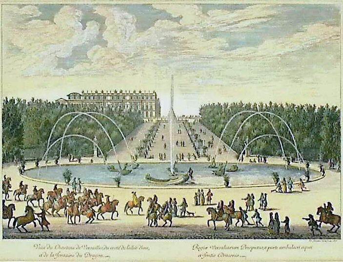 Israël Silvestre : Veüe du Chasteau de Versailles, du costé de l